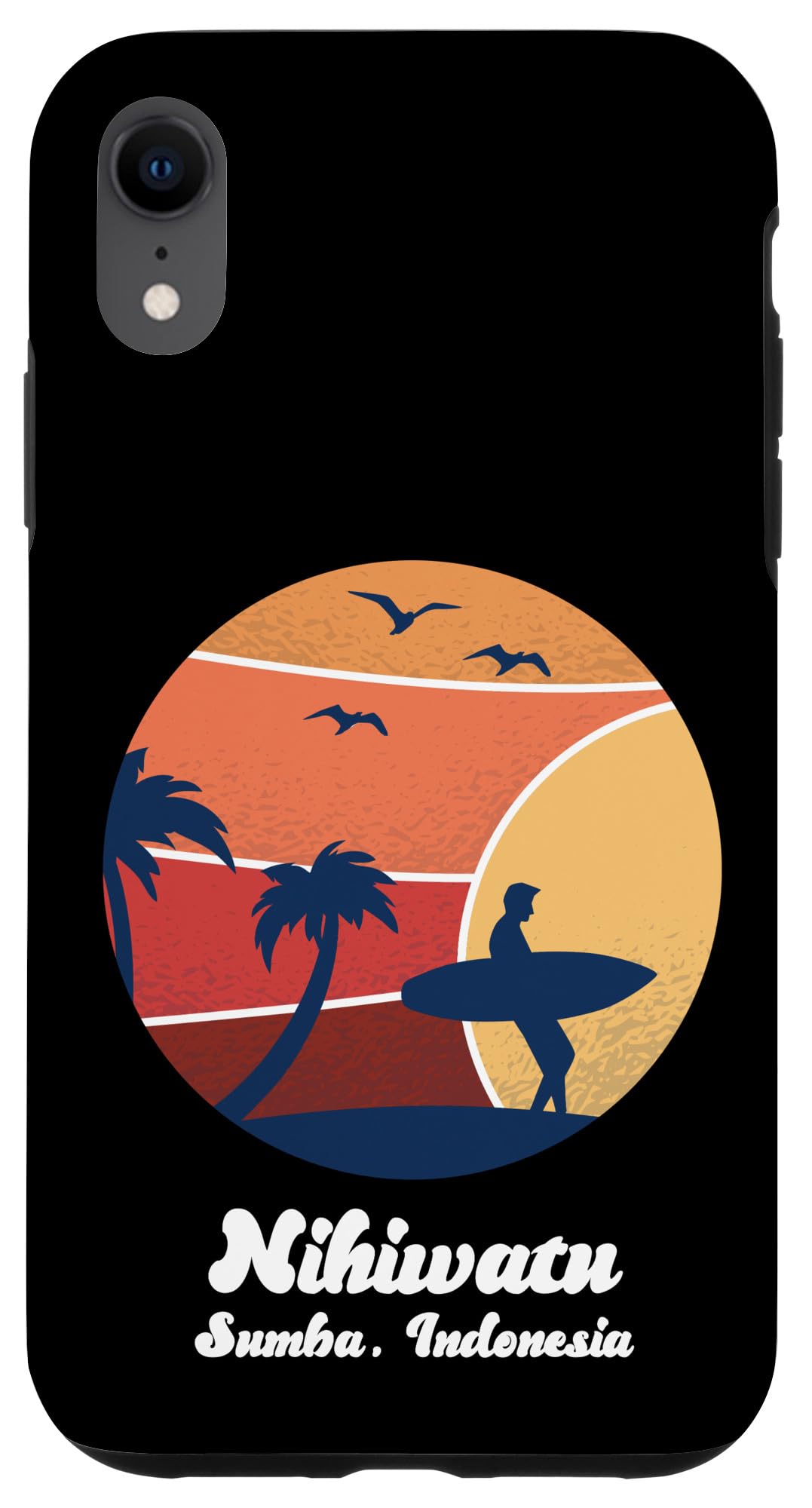iPhone XR ニヒワツ スンバ インドネシア サーフィン ヴィンテージ サーファー ビーチ レトロ スマホケース