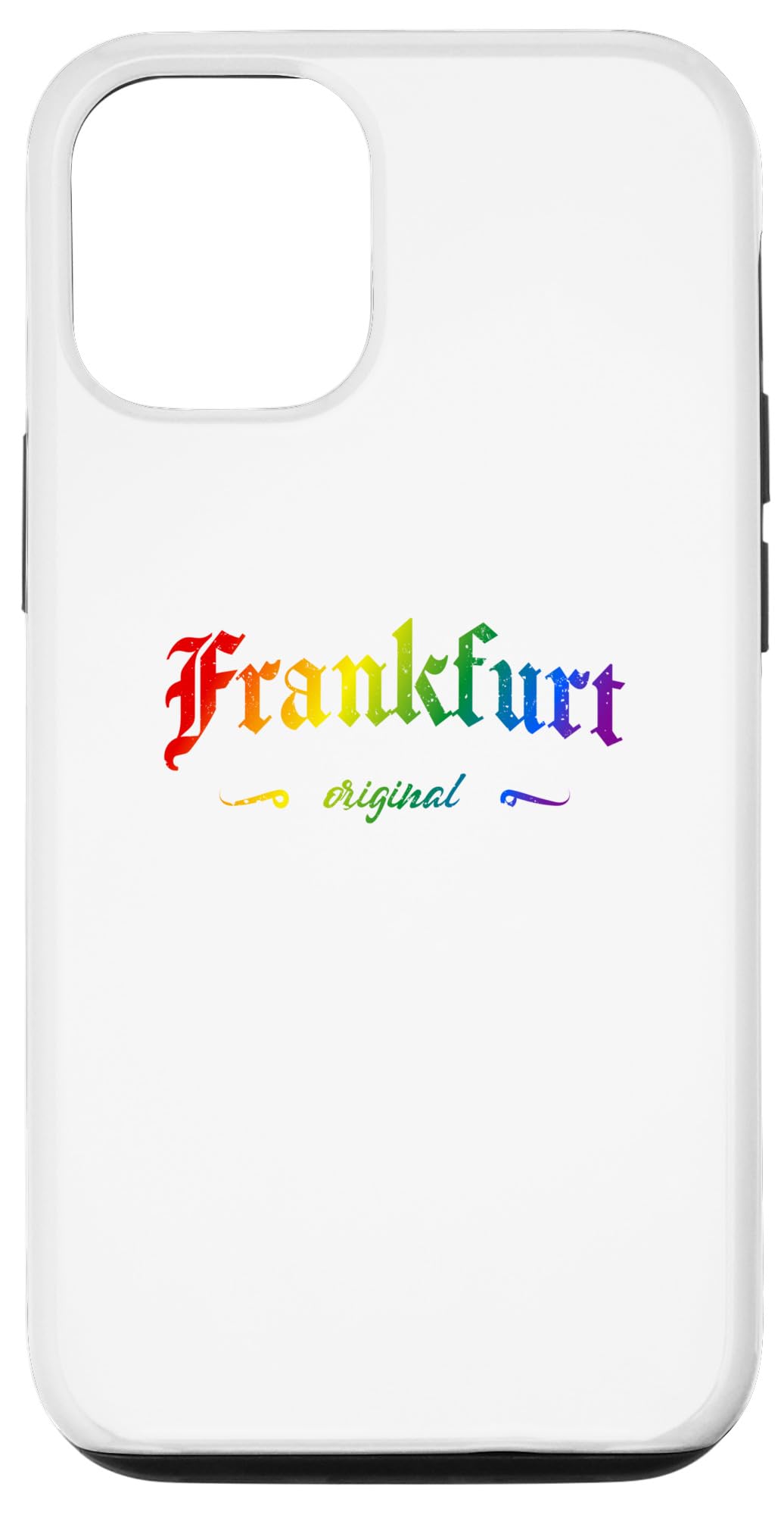 iPhone 15 フランクフルト メイン / またはヴィンテージ Lgbtqai+ レインボー デザイン スマホケース