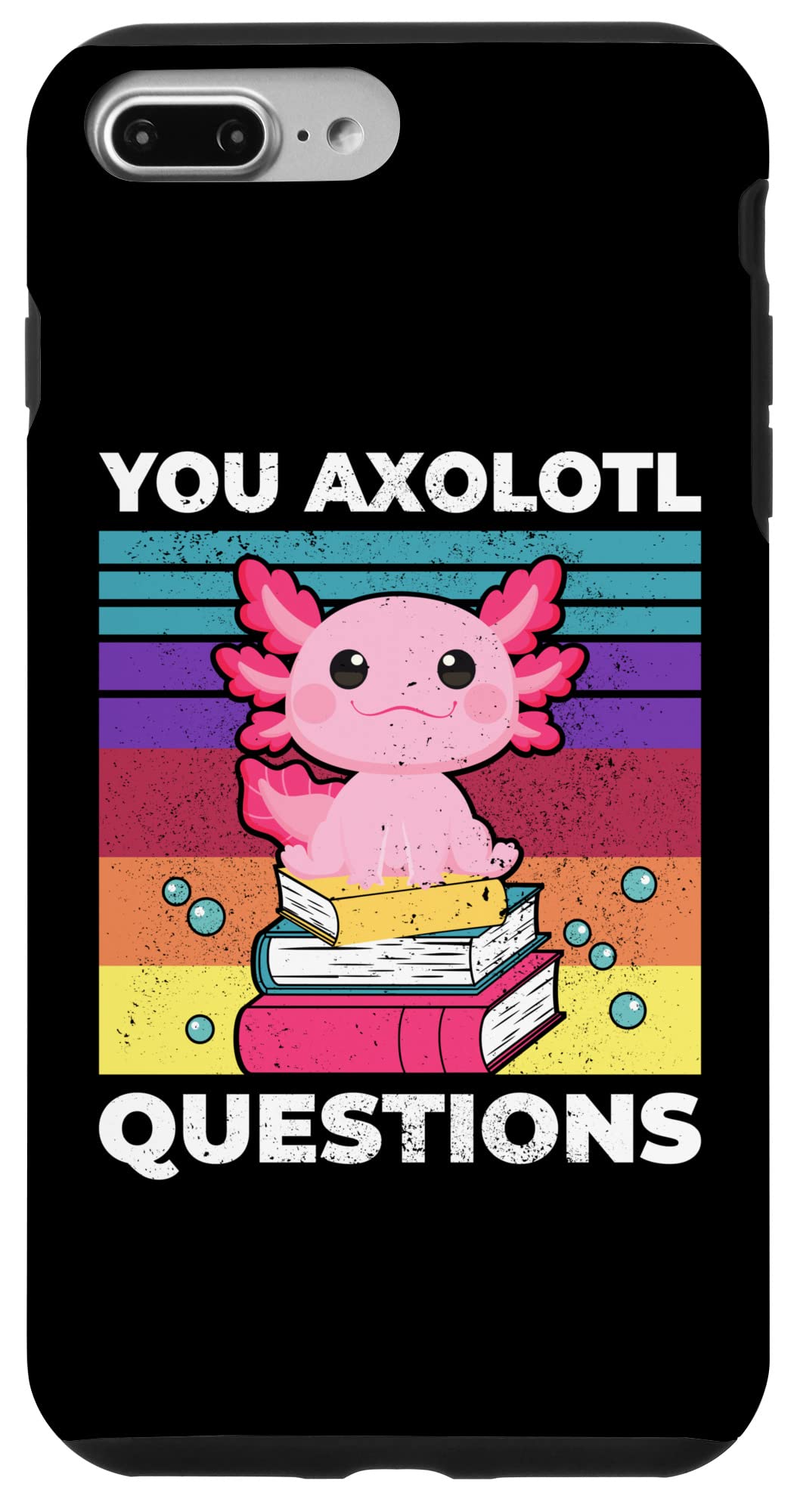 iPhone 7 Plus/8 Plus You Axolotl Questions キュート カワイイ Axolotl アニメ Axolotl スマホケース