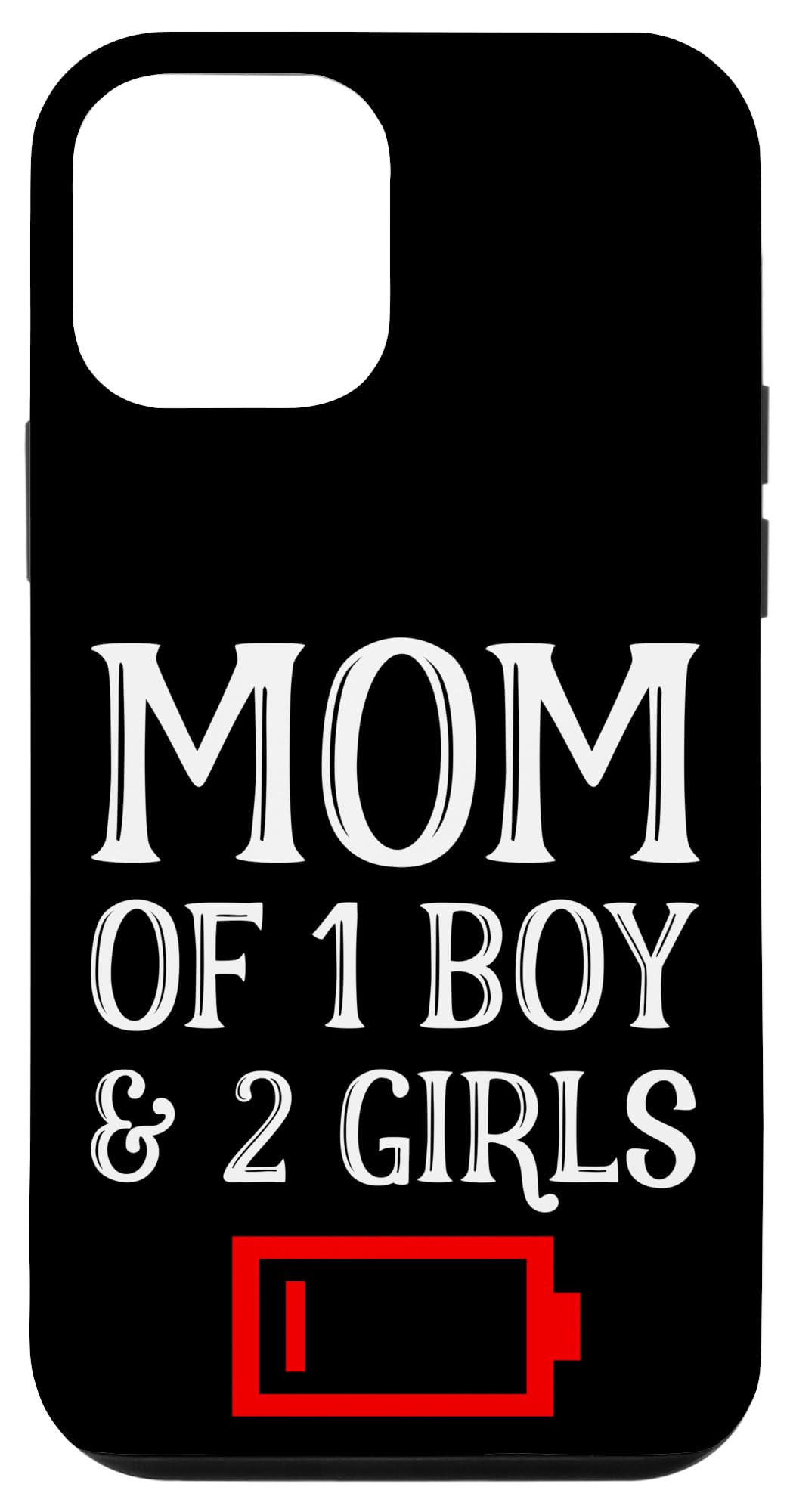 iPhone 12 mini 1人の男の子と2人の女の子の疲れた母 一人の息子二人の娘 スマホケース