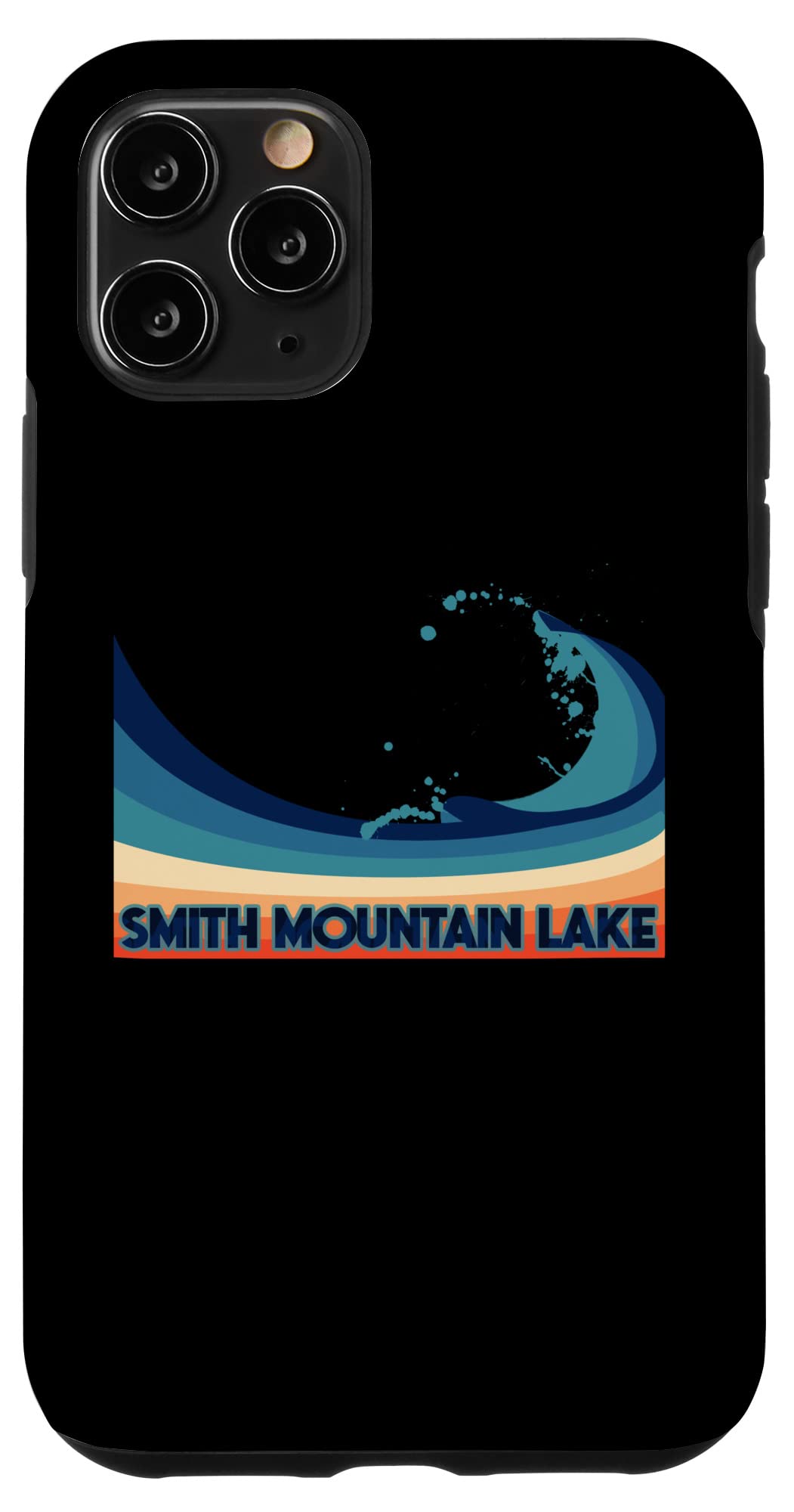iPhone 11 Pro Smith Mountain バージニア湖 レトロ セーリング\u0026釣り スマホケース