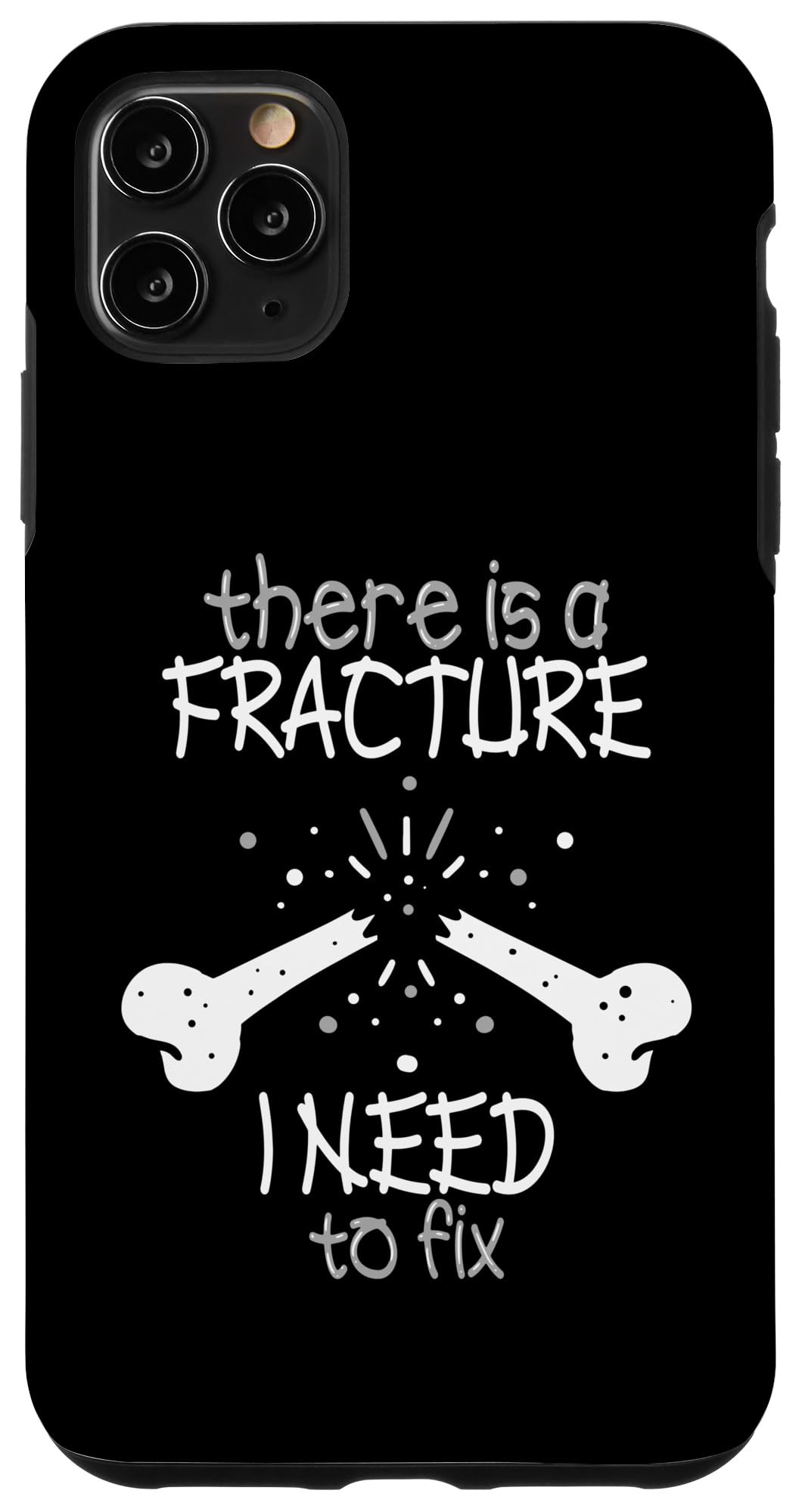 iPhone 11 Pro Max There Is A Fracture I Need To Fix - 骨折り損 スマホケース