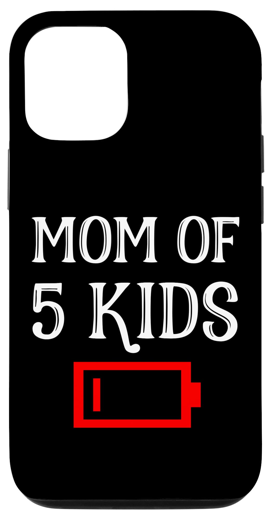 iPhone 15 疲れたお母さん 5人の子供 5人の子供の母 低バッテリージョーク スマホケース