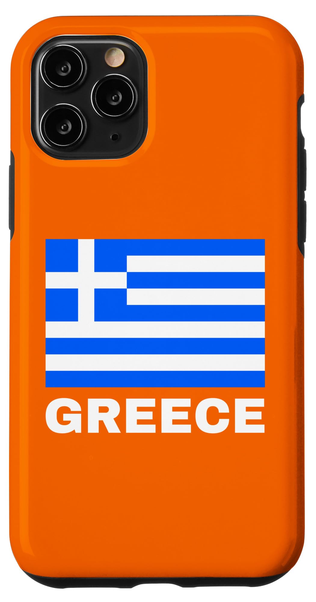 バックプリント ギリシャ国旗 Ellas Hellas ギリシャ 愛国者 ギリシャ風 スマホケース iPhone 11 Pro 用