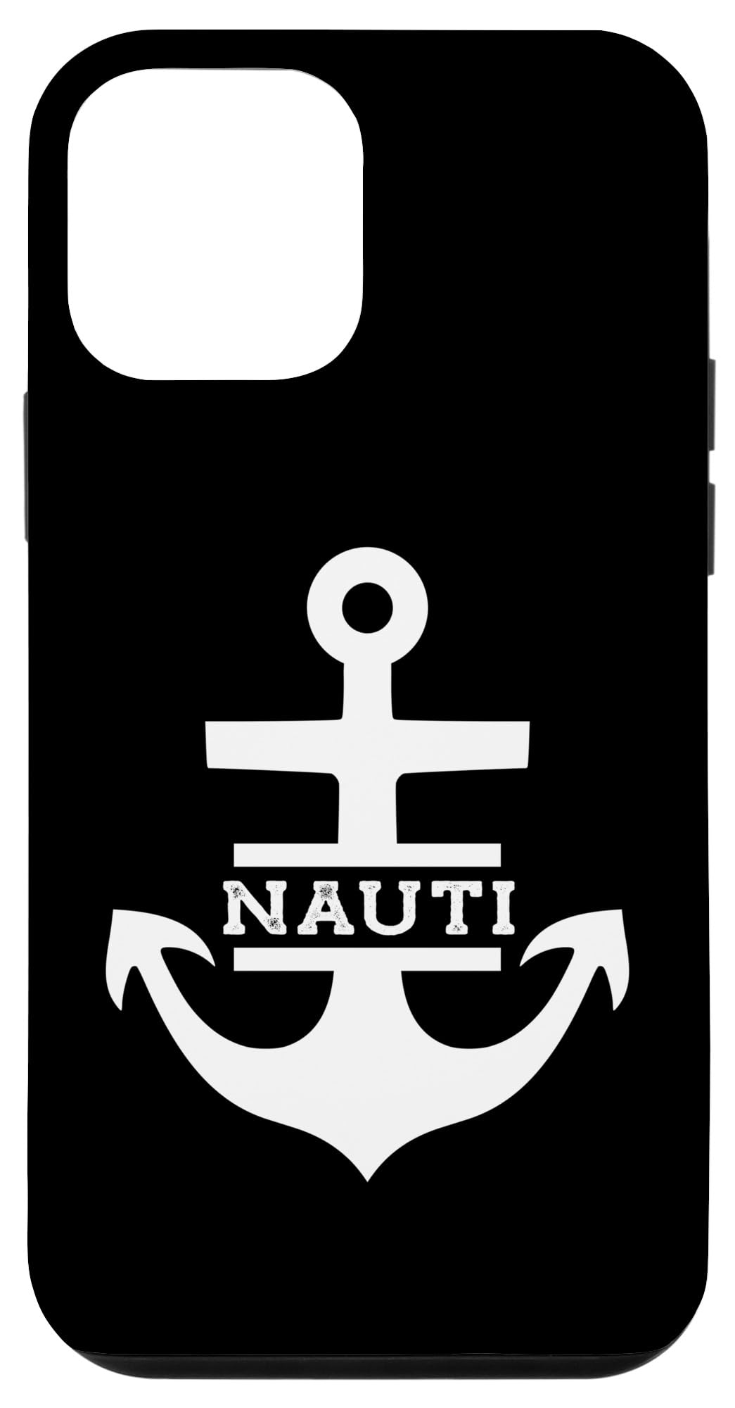 iPhone 12 mini Nauti いたずらな錨 航海 帆船 ヨット しゃれ ジョーク スマホケース