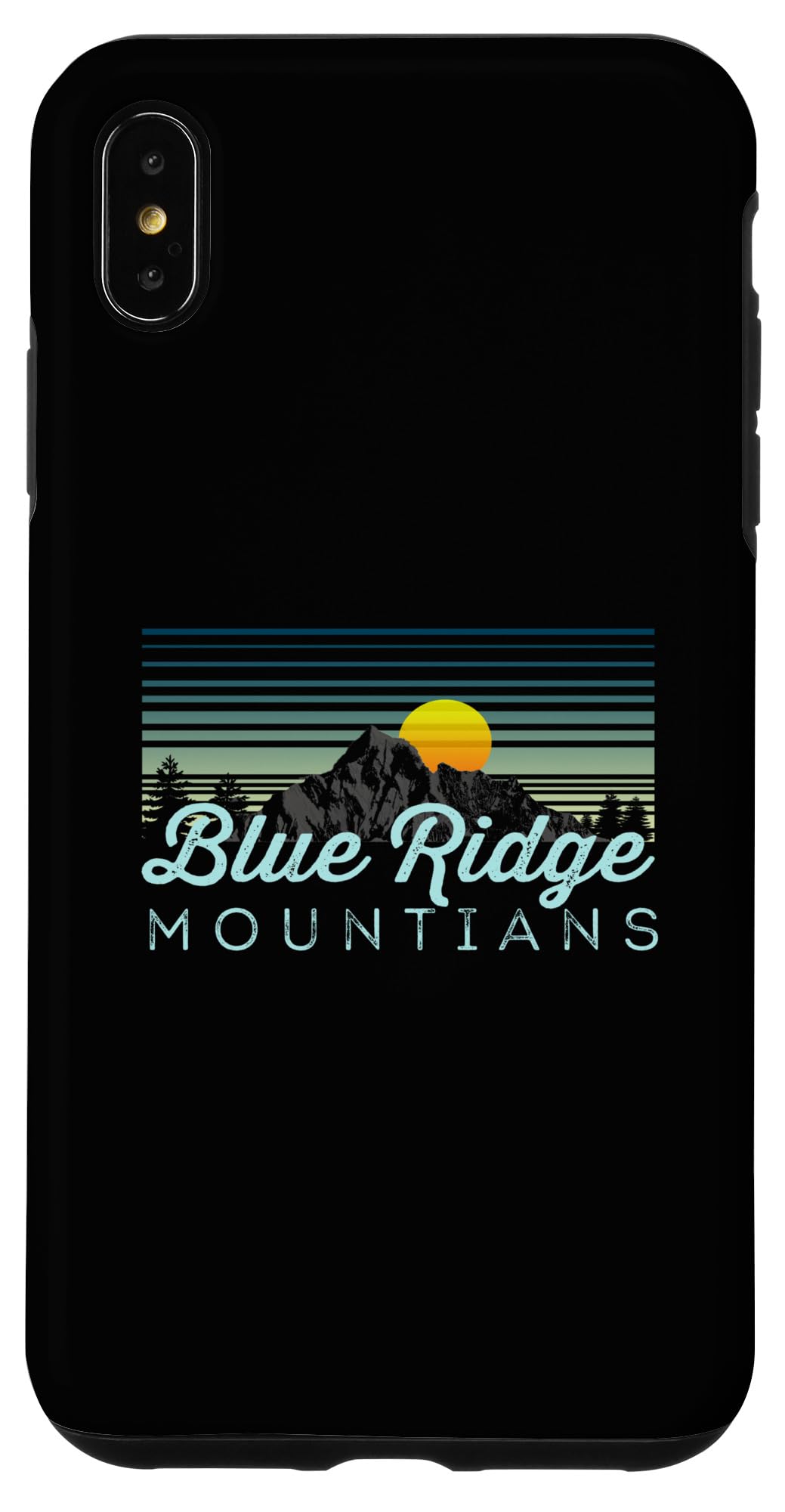 iPhone XS Max Blue Ridge Mountains レトロ服&ギア - お土産 スマホケース