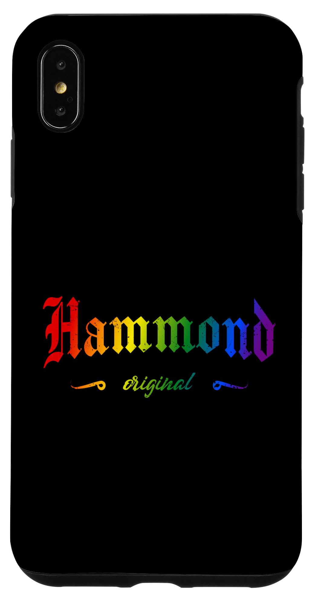 iPhone XS Max ハモンド ゴシック インディアナ LGBTQAI+ お土産 宇佐 スマホケース