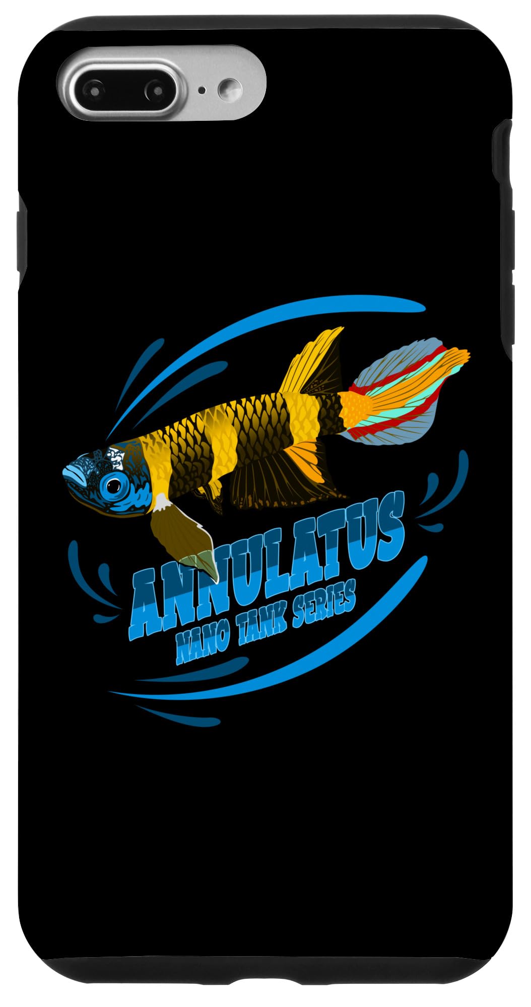 iPhone 7 Plus/8 Plus Epilatys annulatus Killifish ピエロキリバンドキリフィッシュ水族館フィッシュアクアスケーパー スマホケース