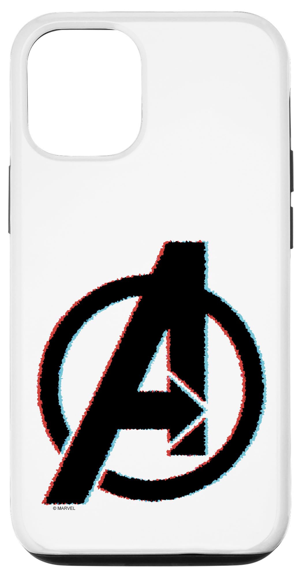 iPhone 14 マーベル アベンジャーズ 3D ぼかしロゴタイプ スマホケース ケース・カバー-スマートフォン・携帯電話アクセサリー-スマートフォン・タブレット