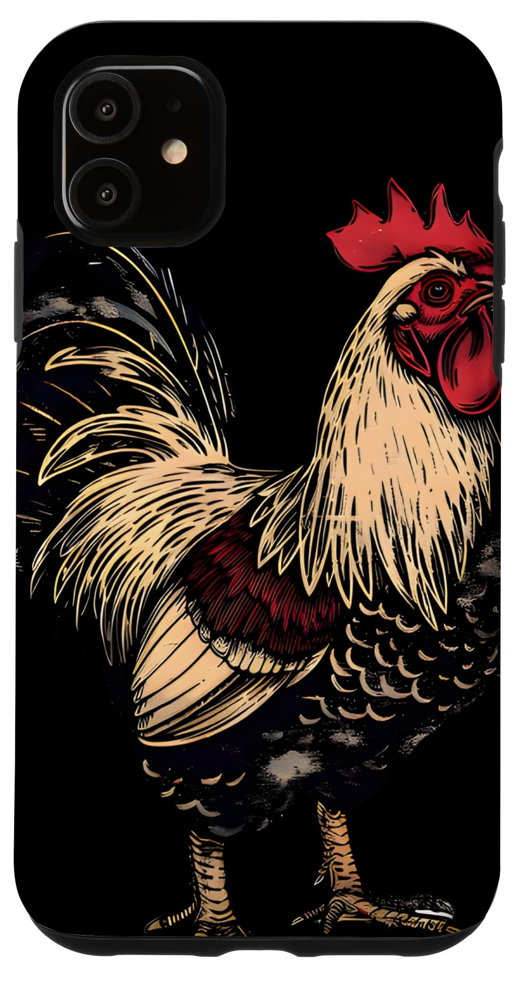 iPhone 11 素朴な農家 鶏小屋の祭典 - エンブレイス・ルースター スマホケース