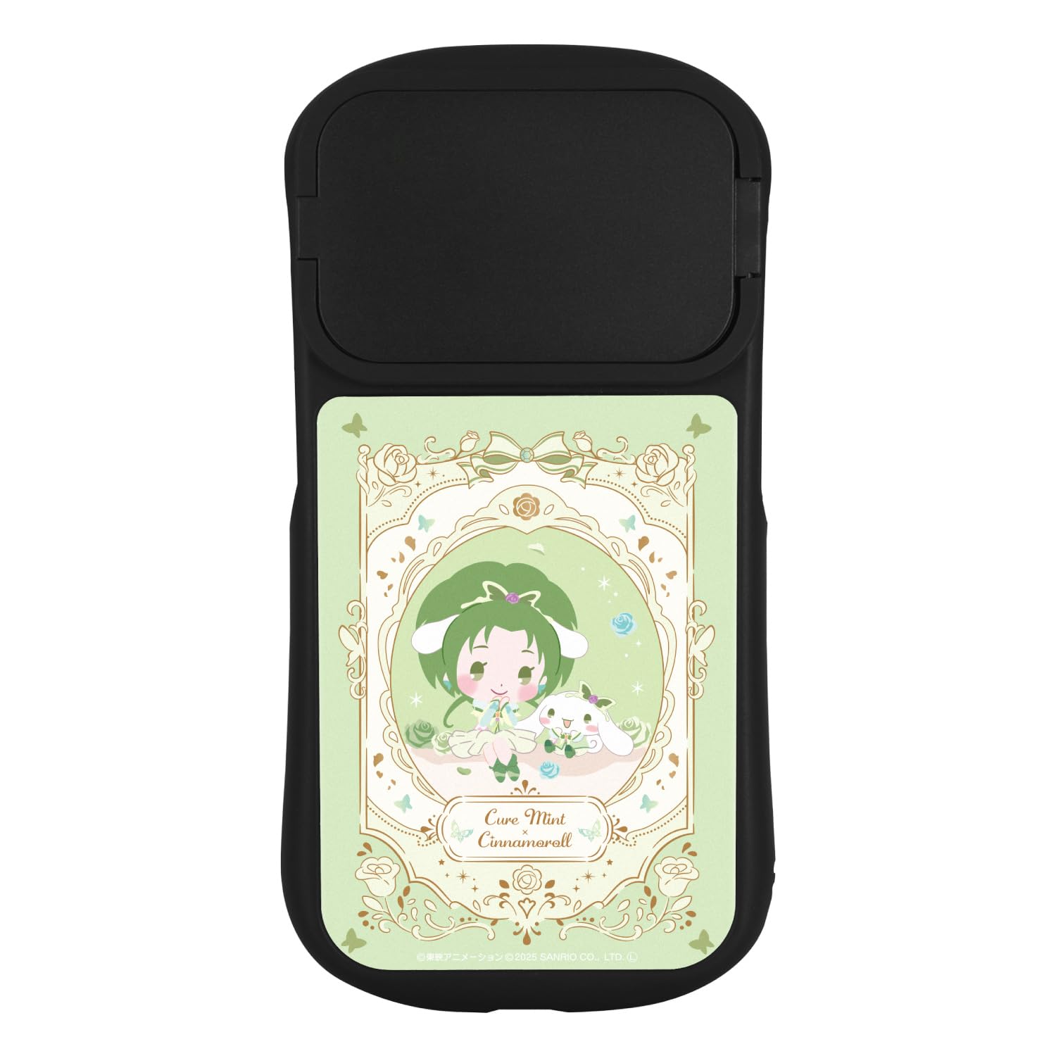 グルマンディーズ Yes!プリキュア5GoGo!×サンリオキャラクターズ iPhone15 / 15 Pro / 14 / 14 Pro / 13 / 13 Pro / 12 / 12Pro 対応 ハイブリッドガラスケース キュアミント BNP-06D
