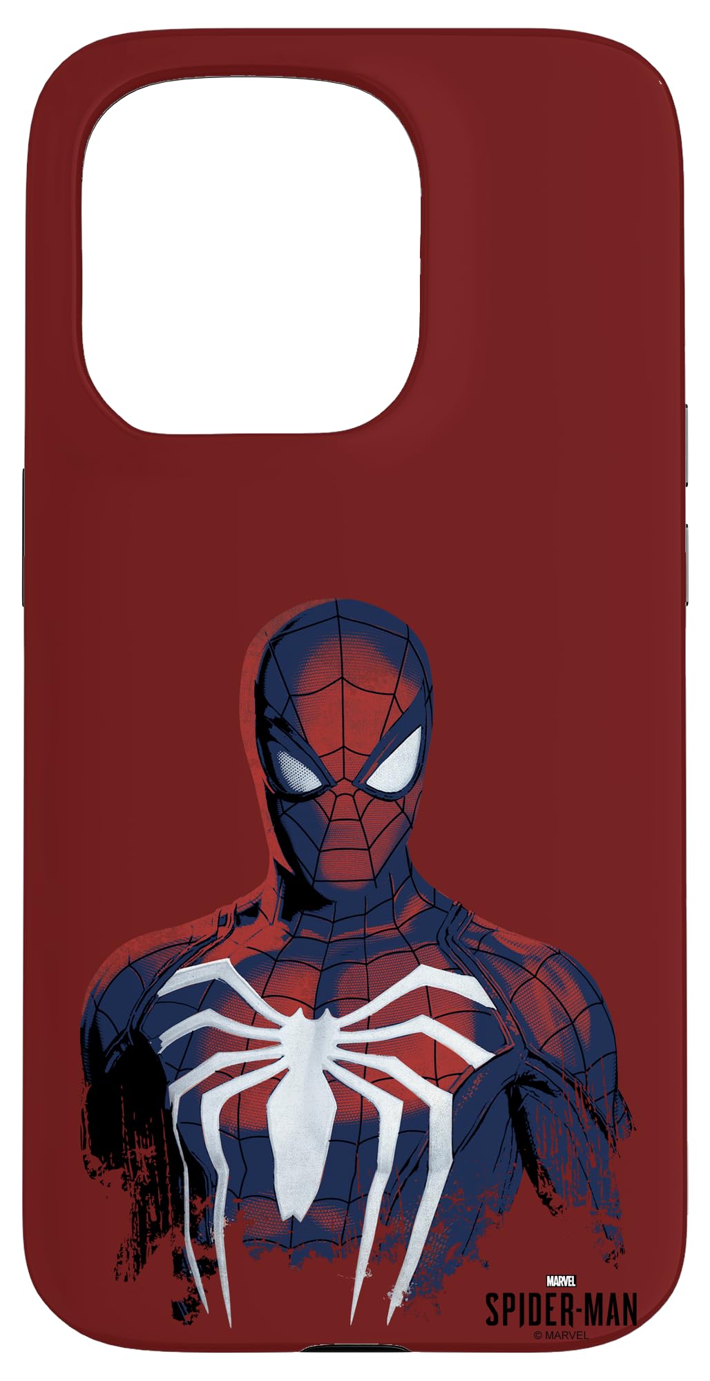 iPhone 15 Pro マーベル スパイダーマン えの具すがた絵 スマホケース スマートフォン・携帯電話アクセサリー-ケース・カバー