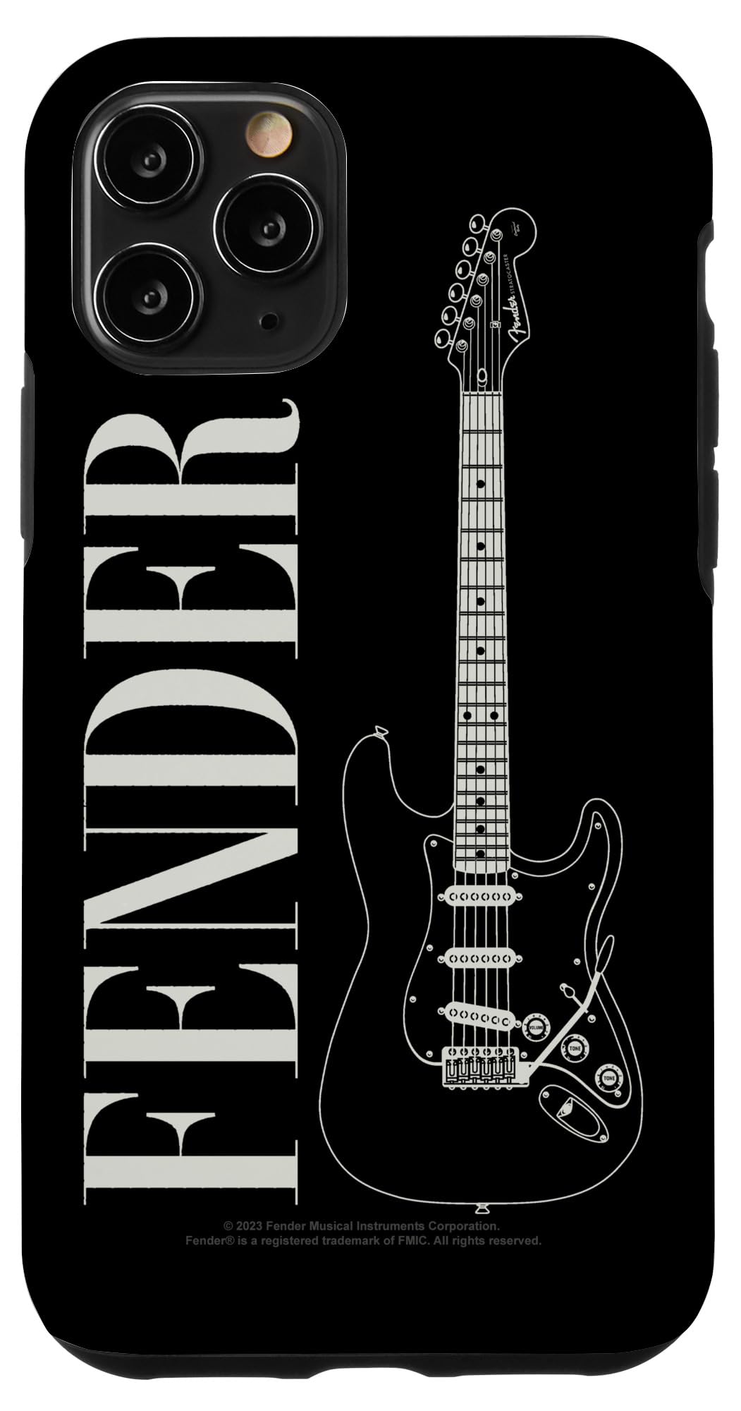 iPhone 11 Pro Fender Retro Vintage Americana Stratocaster Guitar Logo スマホケース スマートフォン・タブレット-ケース・カバー