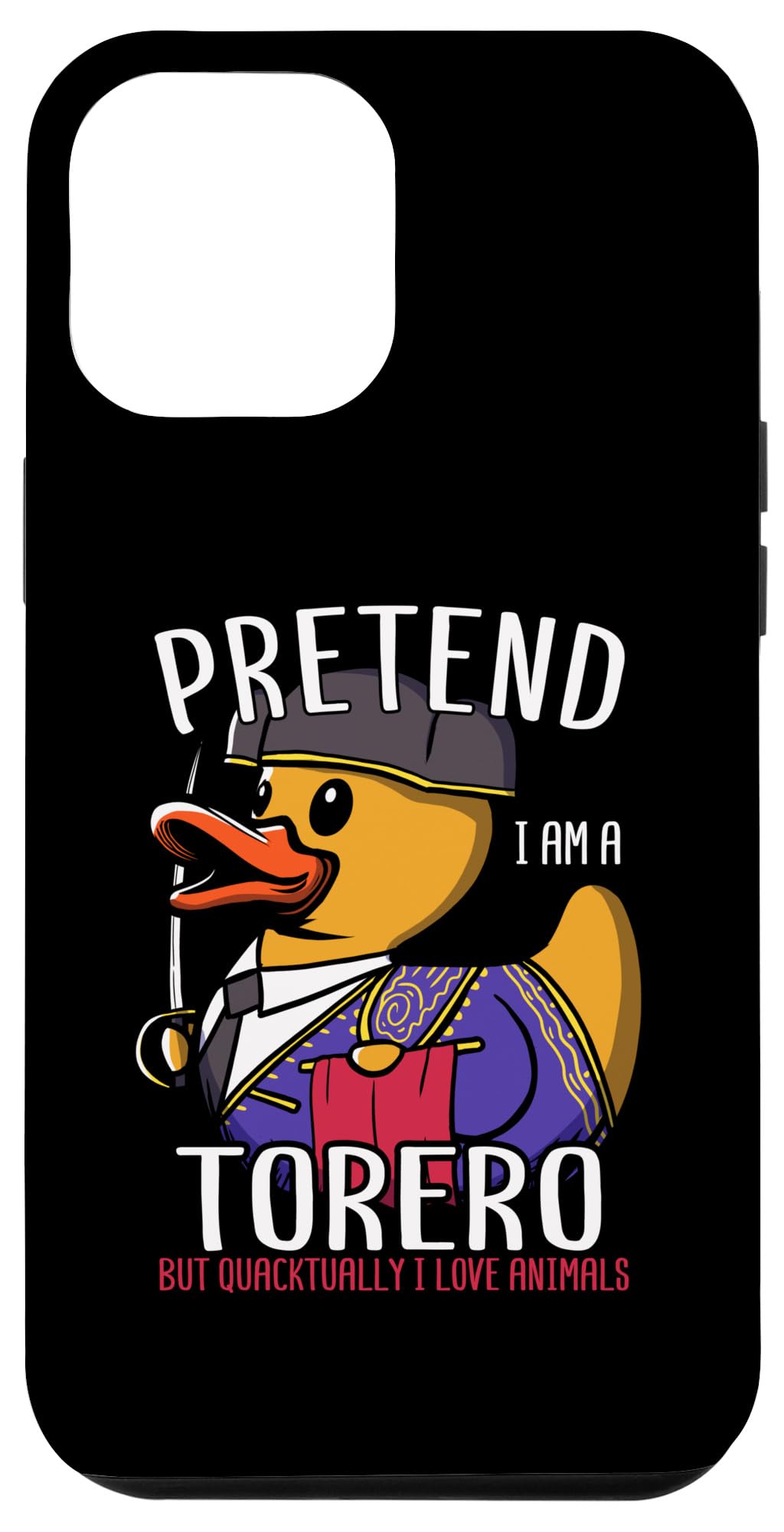 iPhone 13 Pro Max Bullfighter Rubber Duck スパニッシュトレロアヒル スマホケース
