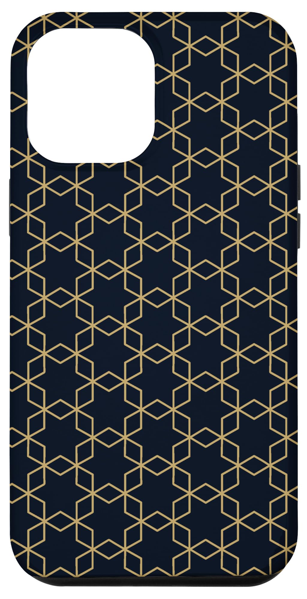iPhone 14 Pro Max Case Oriental Artistry: ゴールドアクセント付き高級スマホケース スマホケース