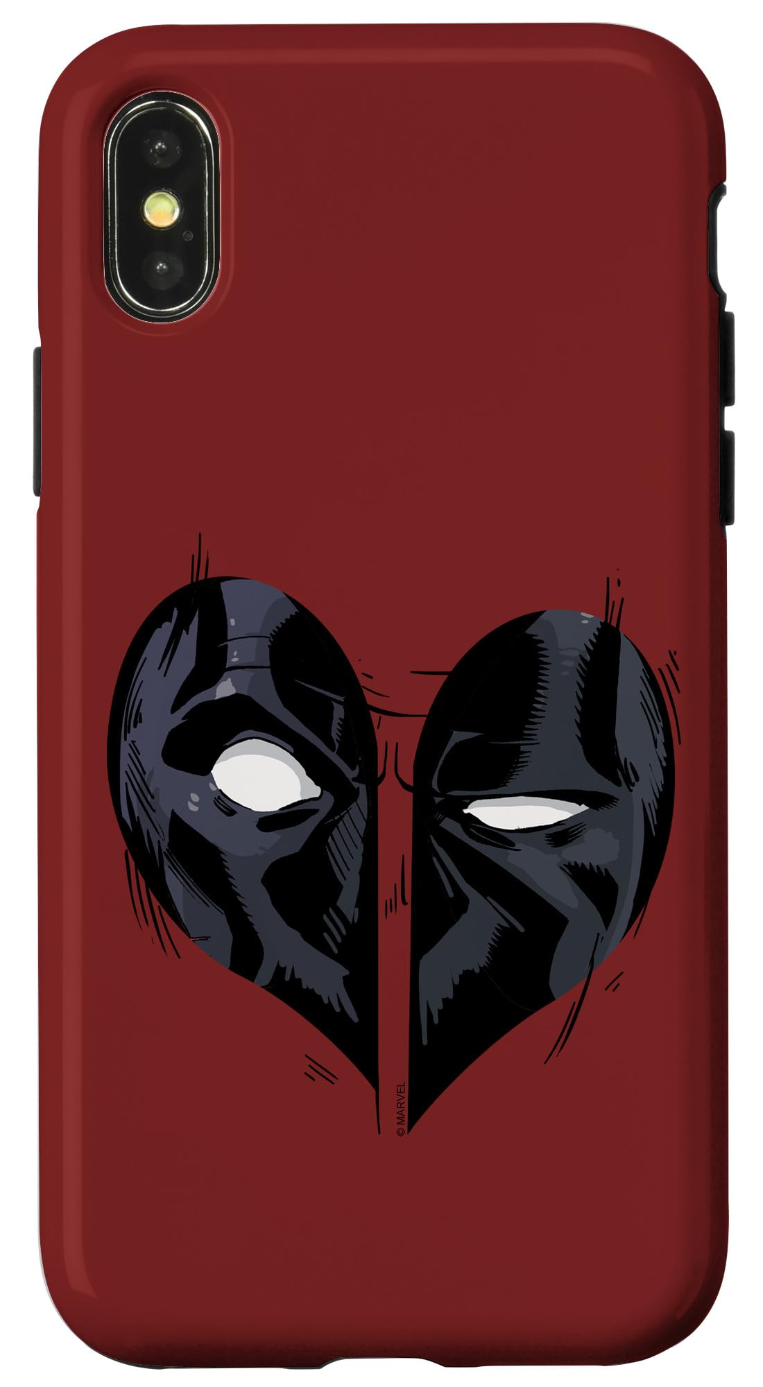 iPhone X/XS Marvel デッドスウィミングプール ハート形ロゴタイプ スマホケース ケース・カバー-スマートフォン・携帯電話アクセサリー