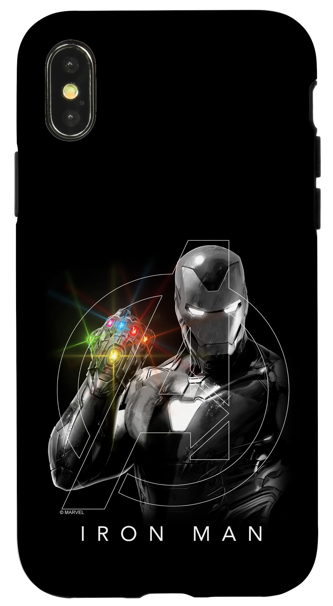 iPhone X/XS マーベル アベンジャーズ アイアンマン インフィニティ ガントレット スマホケース スマートフォン・タブレット-スマートフォン・携帯電話アクセサリー