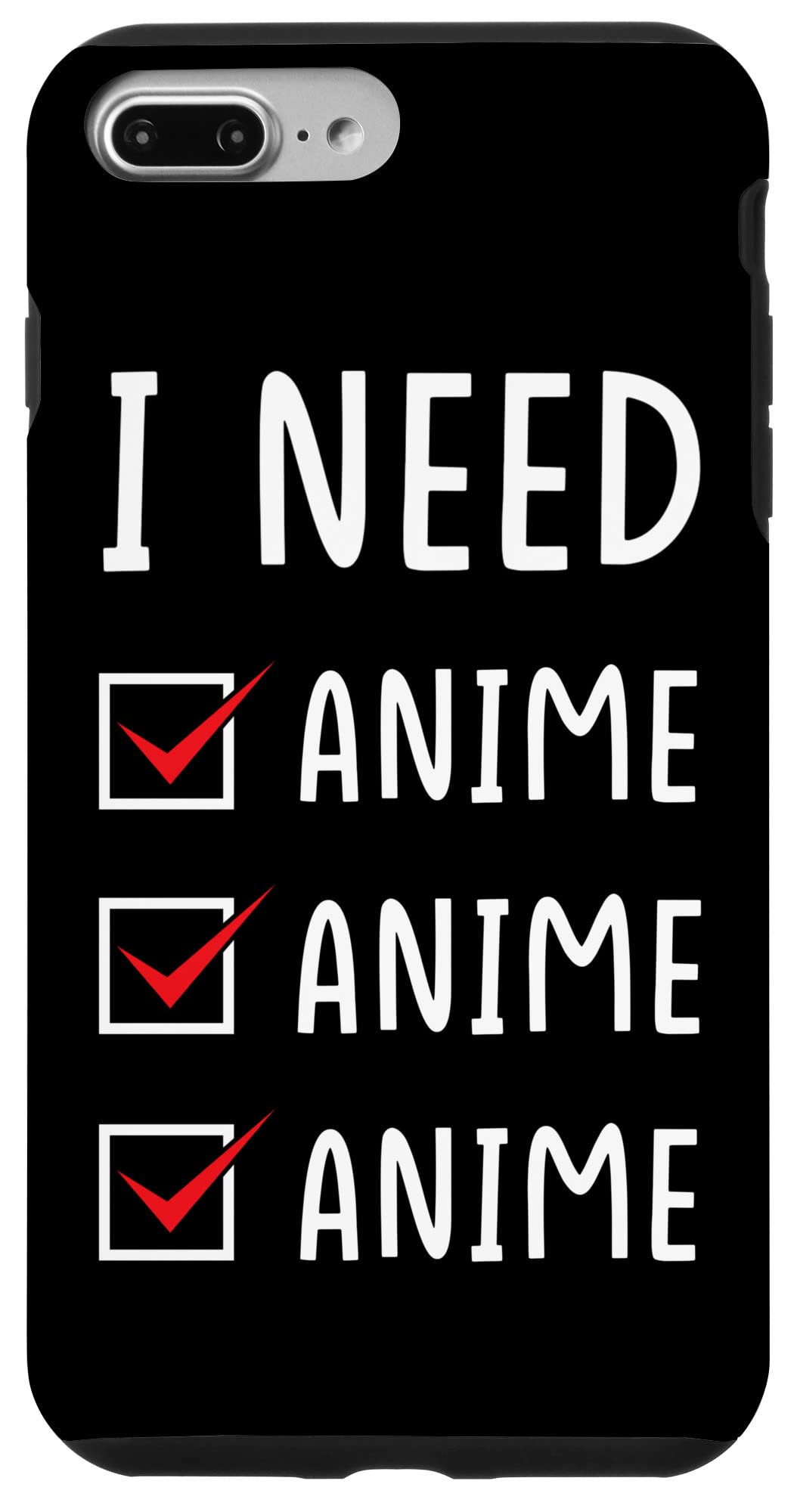 iPhone 7 Plus/8 Plus アニメファンデザイン - アニメアニメアニメが止むを得ずです スマホケース スマートフォン・携帯電話アクセサリー-スマートフォン・タブレット
