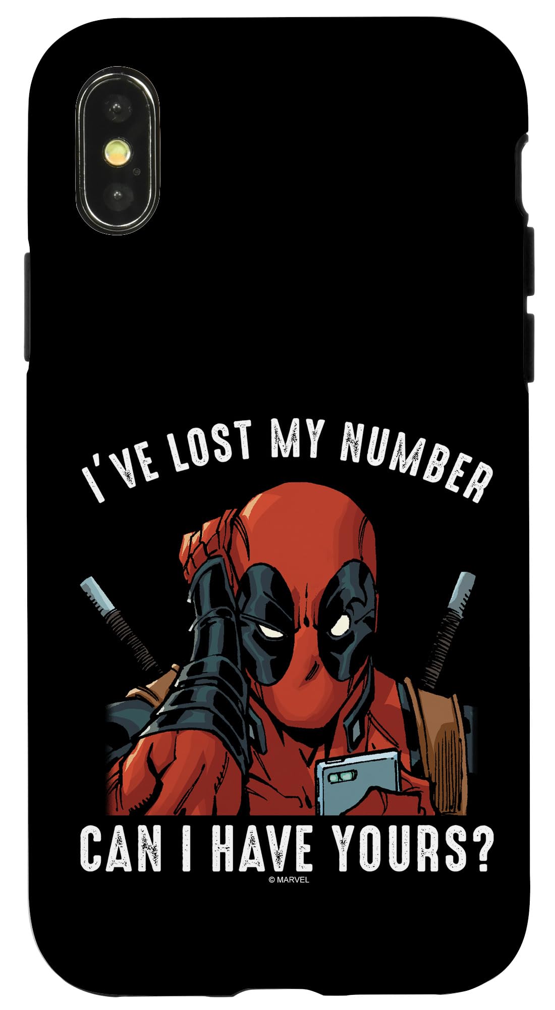 iPhone X/XS マーベル デッドスウィミングプール I\u0027ve Lost My Number Can I Have Yours スマホケース スマートフォン・タブレット-スマートフォン・携帯電話アクセサリー-ケース・カバー