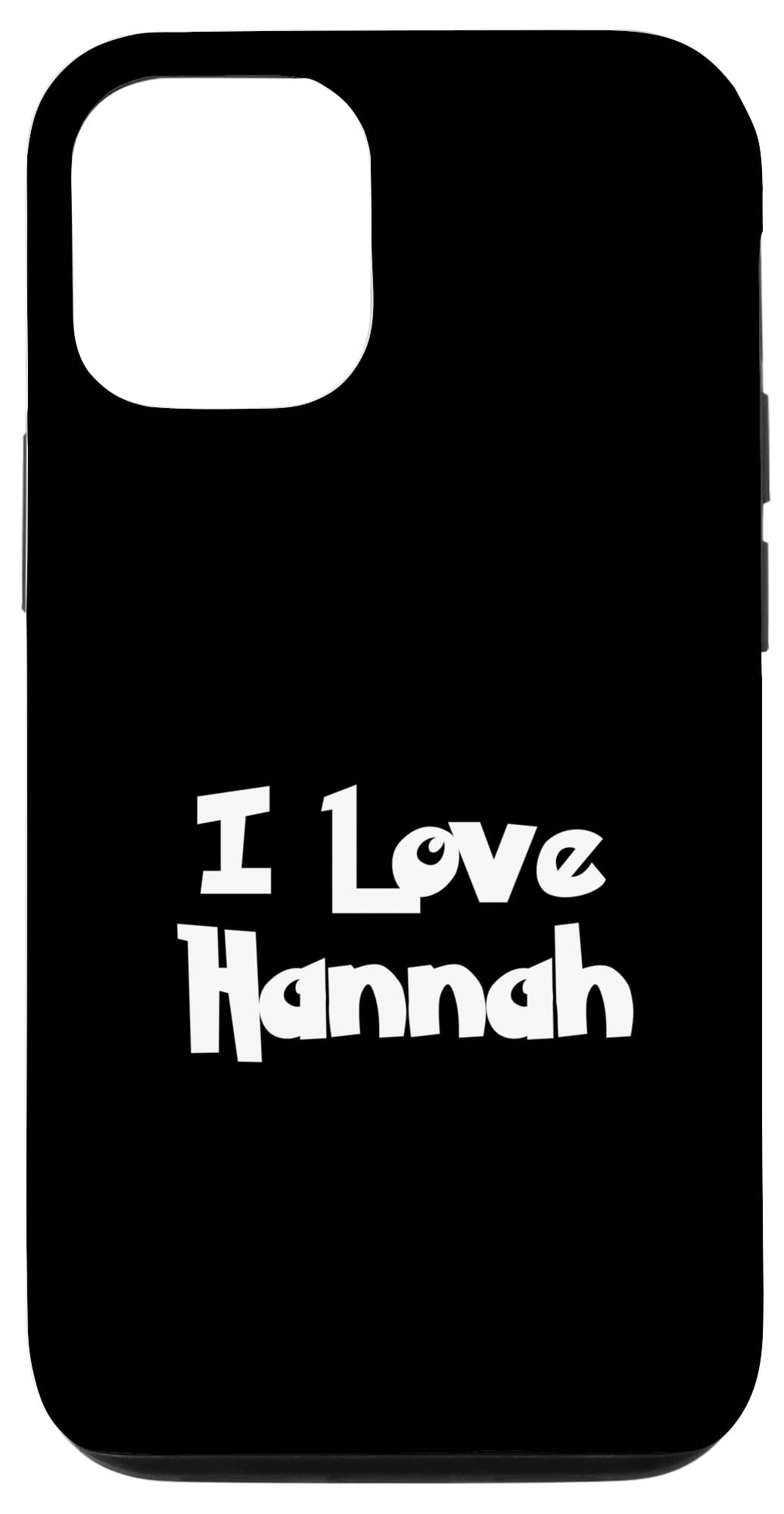 iPhone 14 I Love Hannah 特殊で入伸を与える スマホケース