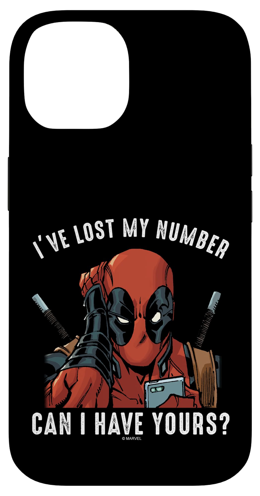iPhone 14 マーベル デッドスウィミングプール I\u0027ve Lost My Number Can I Have Yours スマホケース