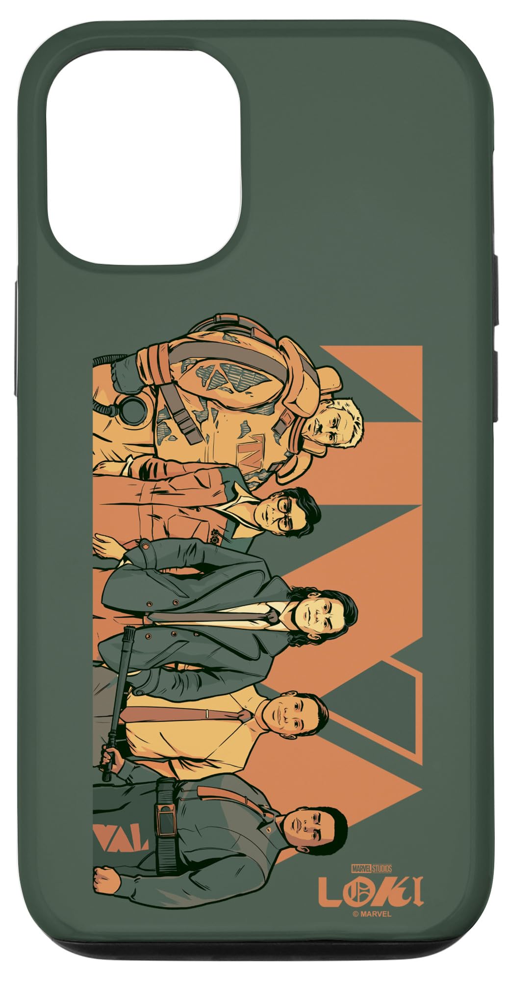 iPhone 12/12 Pro Marvel Loki Season 2 TVA Group Shot Vintage Style Poster スマホケース