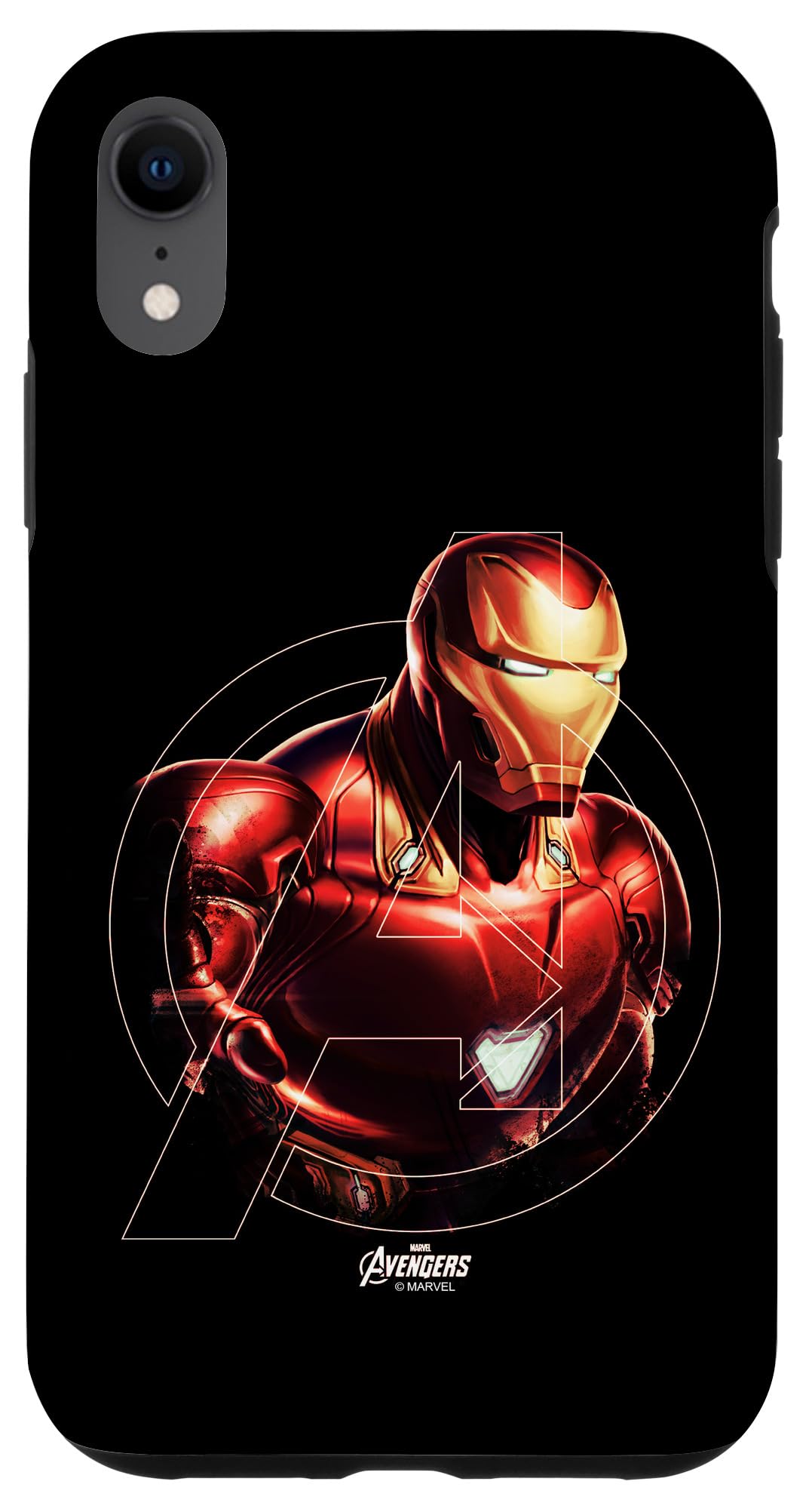 iPhone XR マーベル アベンジャーズ アイアンマン A ロゴタイプ スマホケース
