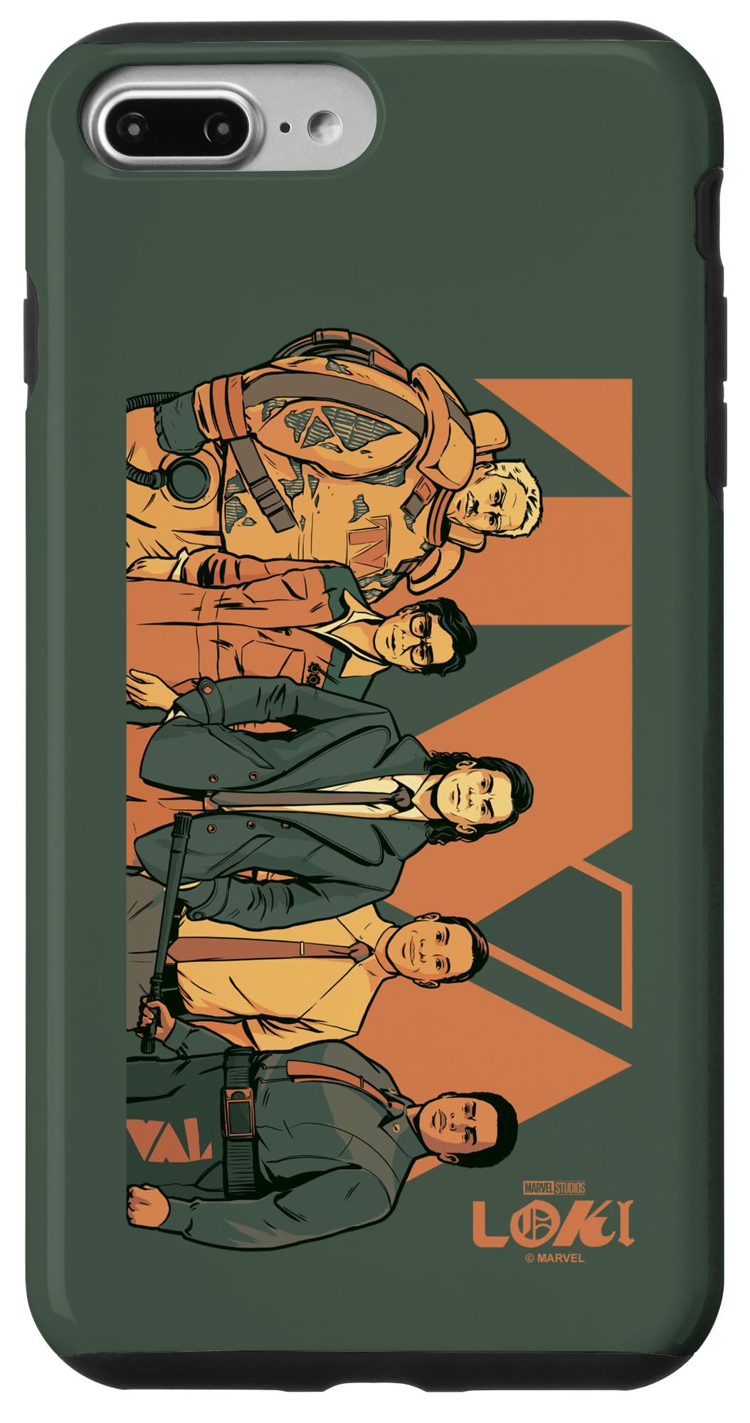 iPhone 7 Plus/8 Plus Marvel Loki Season 2 TVA Group Shot Vintage Style Poster スマホケース
