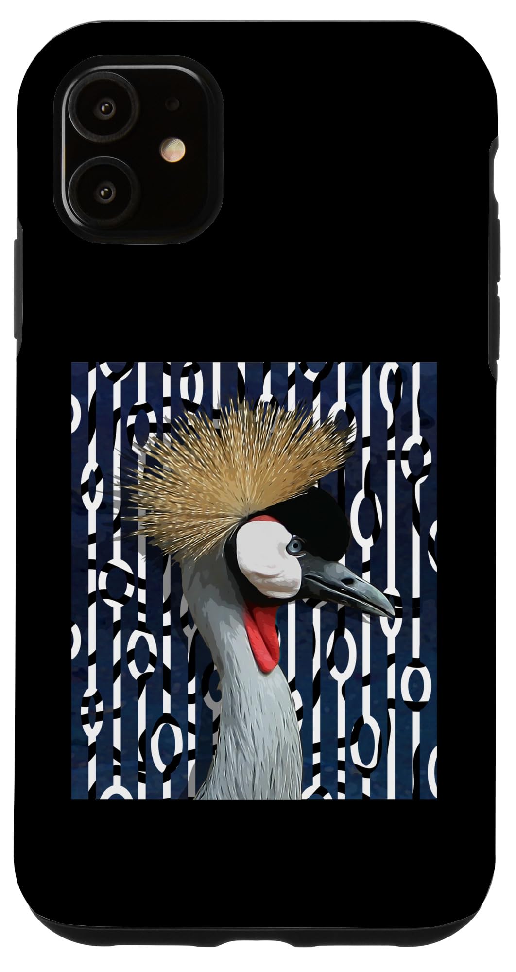 iPhone 11 ツル鳥 アフリカ スマホケース
