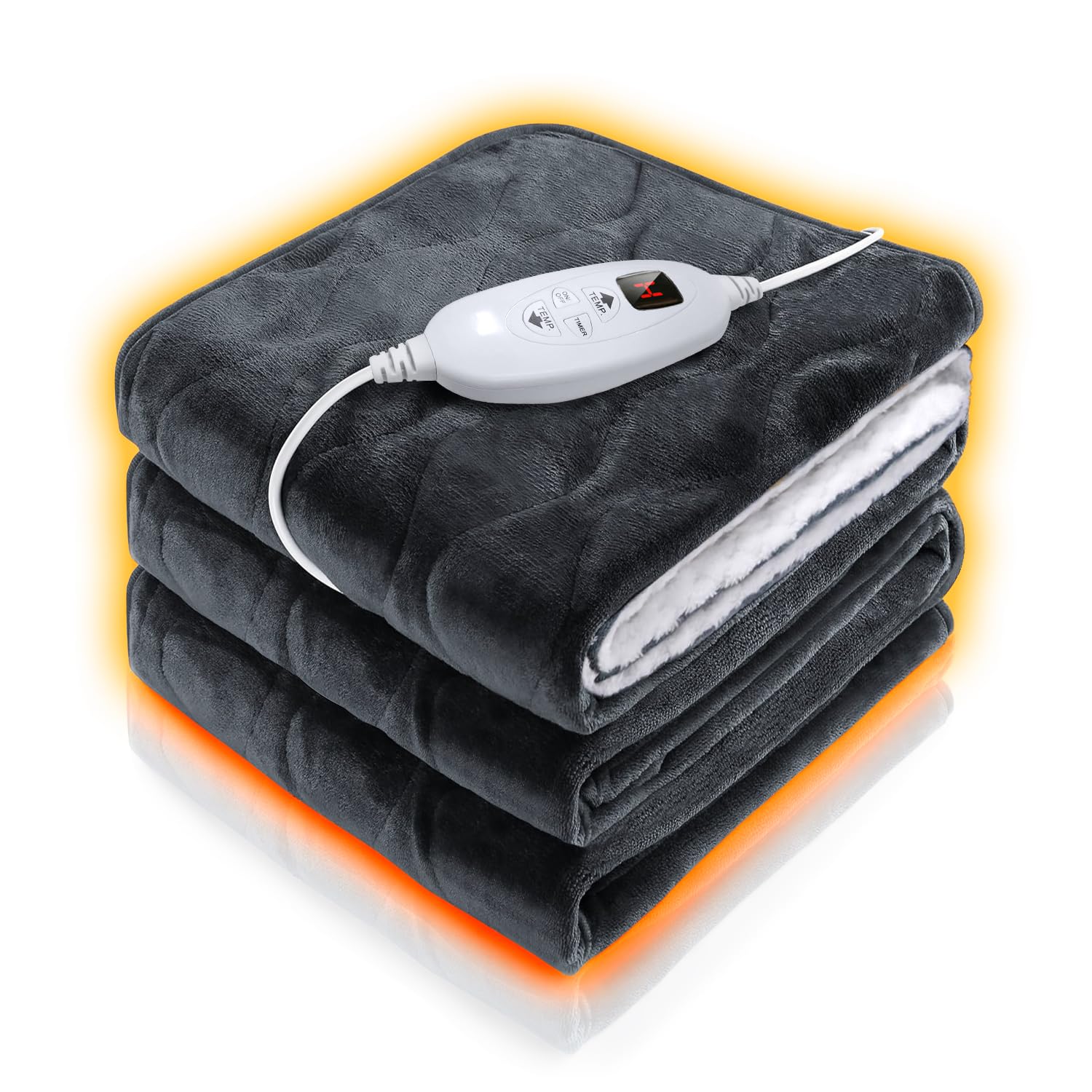 楽天市場】Gillevecara 電気毛布 掛け 敷き 150x130cm 大判サイズ 電気