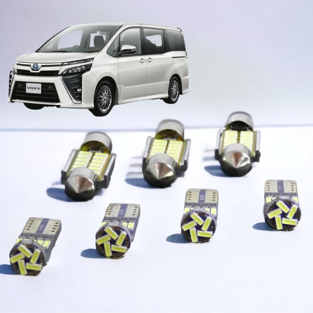 【室内灯+電話番号灯】ヴォクシー 80系 ノア 80系 LED 8点仕掛ける 型:ZWR80 ZRR8# (前期/後期相応う) 初っ切り手道具付き添い人 【飾り気の無い取り替えっこ】 無相互対立 6000K 生きすだま灯押しとどめる 室内灯 部分品 鉄道車両備品 カスタム 各グ