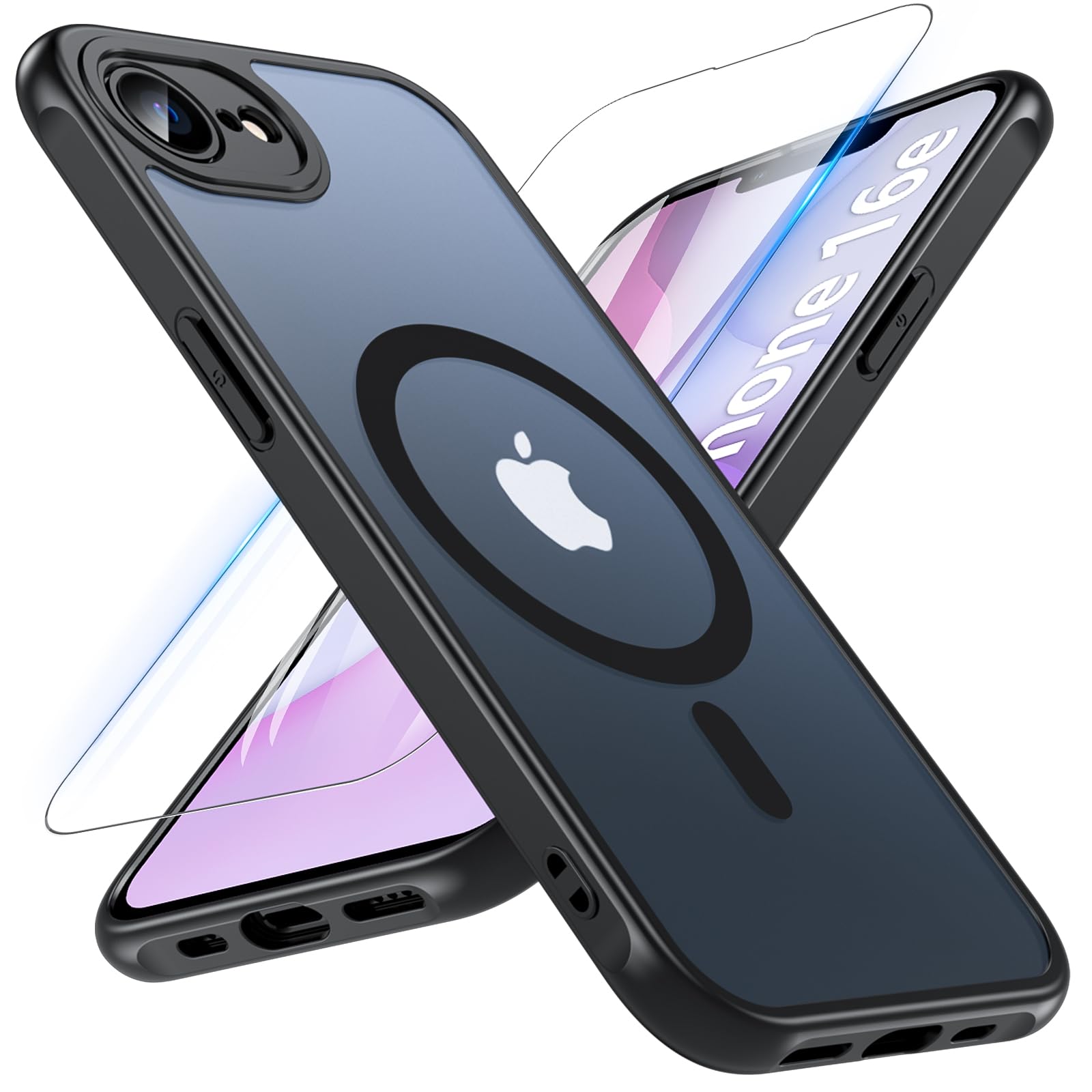 極美品！iPhone16e 未使用に近い ブラック ケース フィルム付 楽天市場】iPhone 16e ケース 2025【MagSafe対応・ガラスフィルム付き