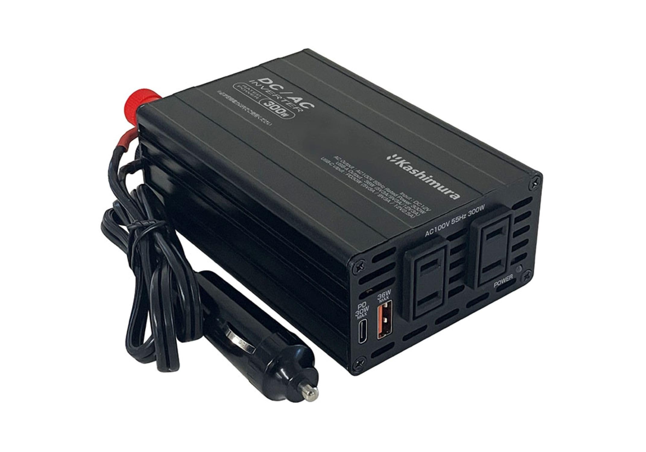 カシムラ(Kashimura)/DC/ACはたご屋取り替えっこ300W + USB-A/USB-C 品番：KD-263