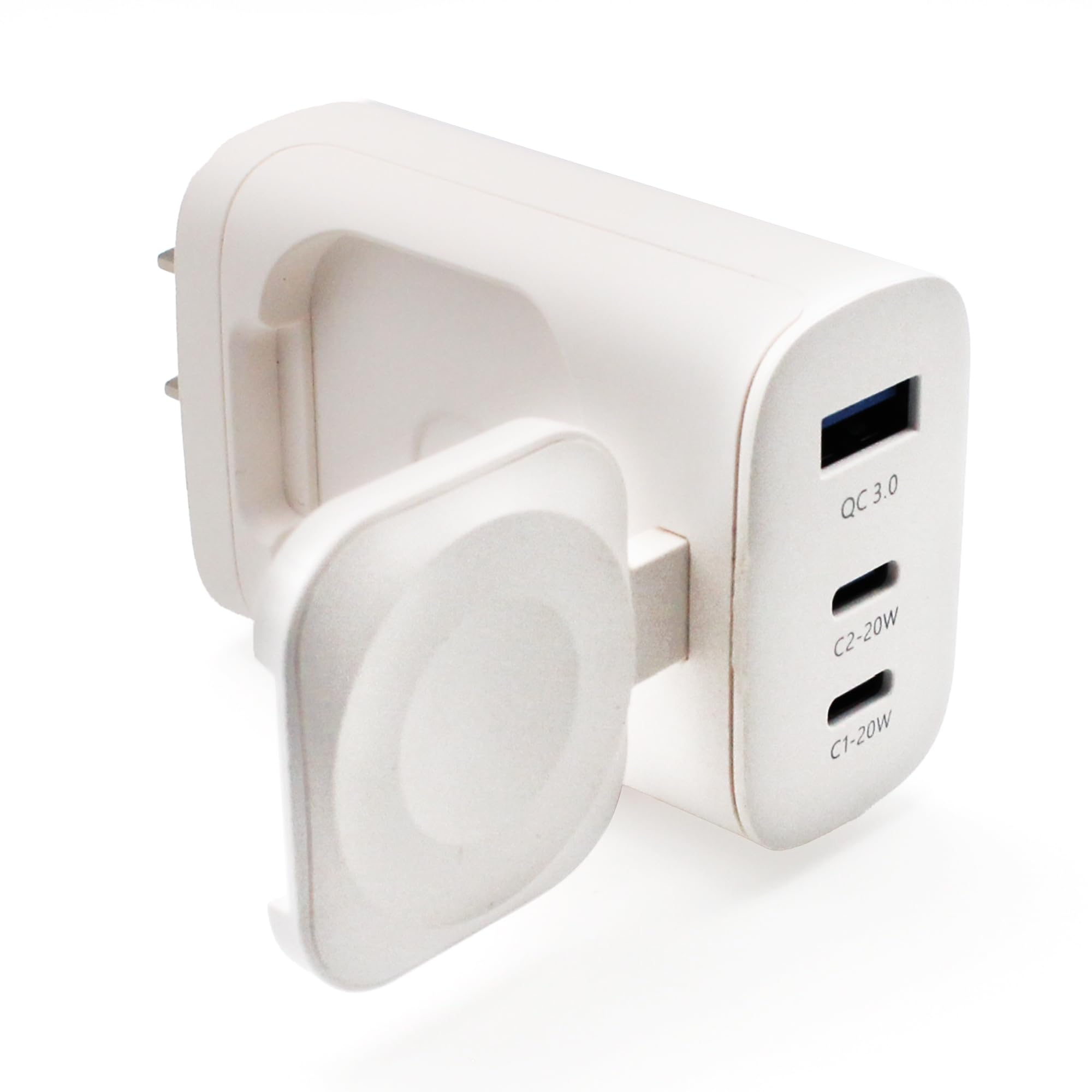 冷やりとした移動性 アップルウォッチ申し受ける 4インチ1 ACアダプター USB-C USB-A 手っとり早い申し受ける器 申し受ける照明ランプ PSE公許済 パウダーコンパクト 43W (白いこと)