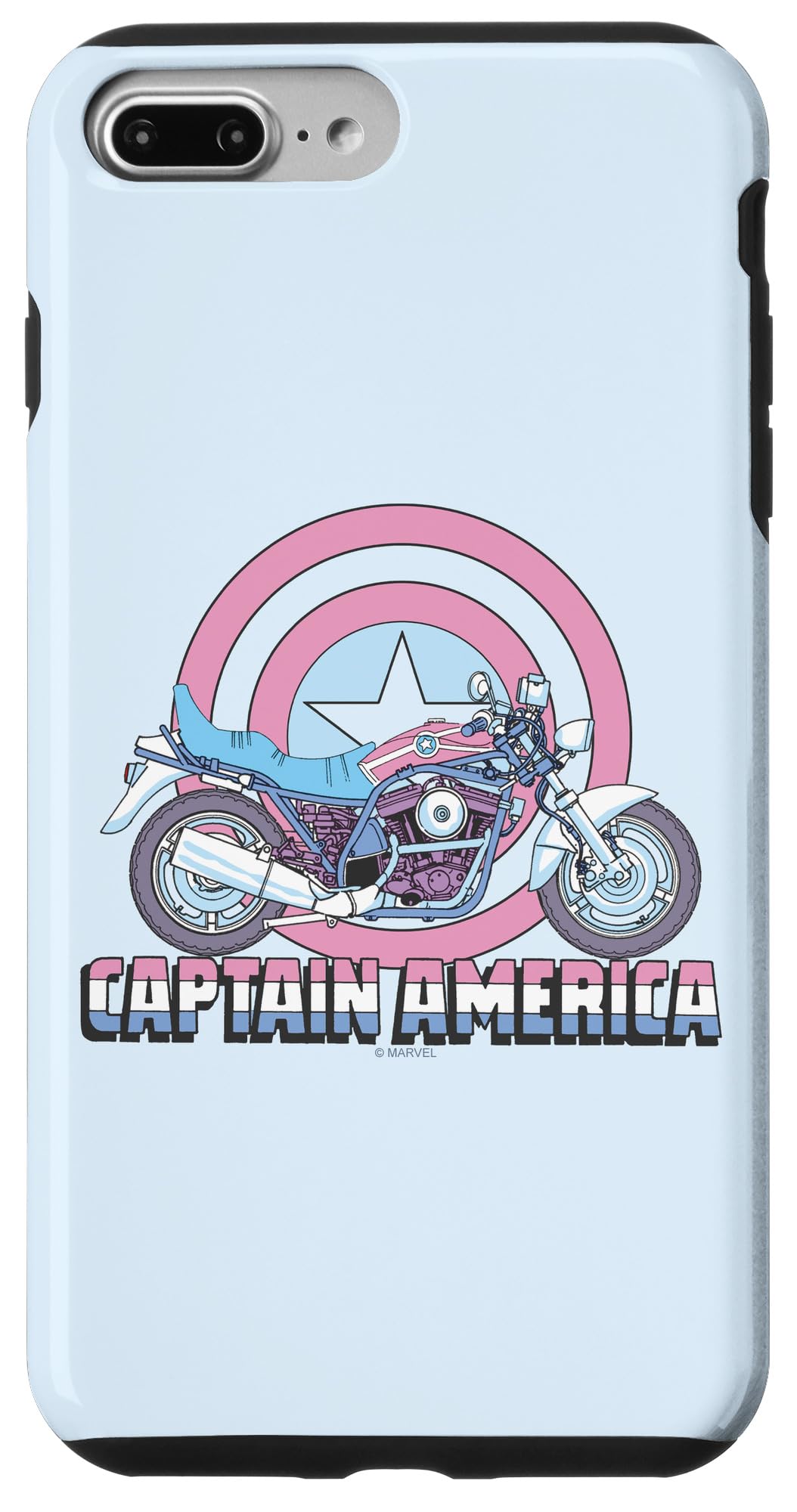 iPhone 7 Plus/8 Plus Marvel 旗がしら亜米利加 自動自転車 スマホケース