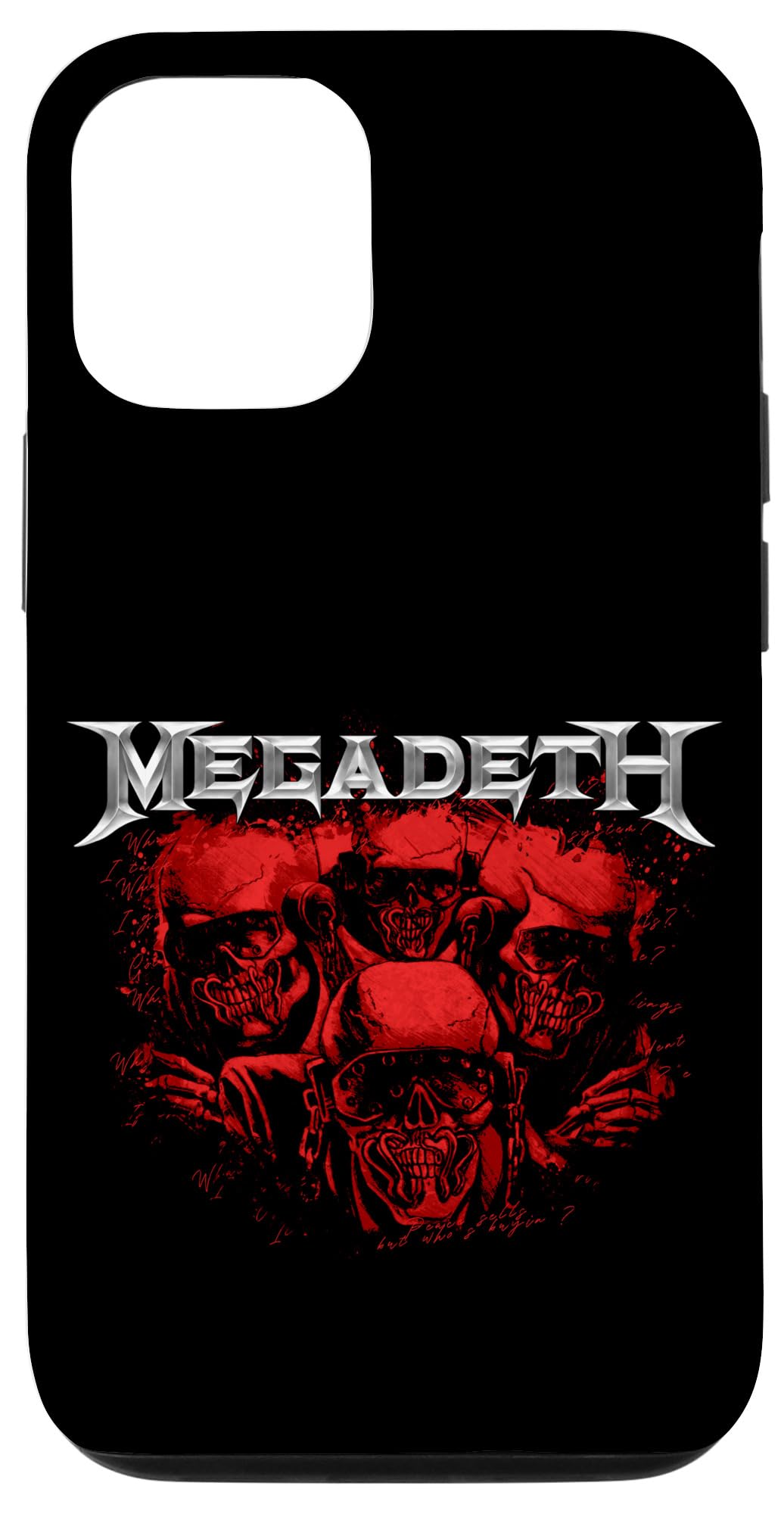 iPhone 15 Pro Megadeth - レッドヴィッククローム スマホケース