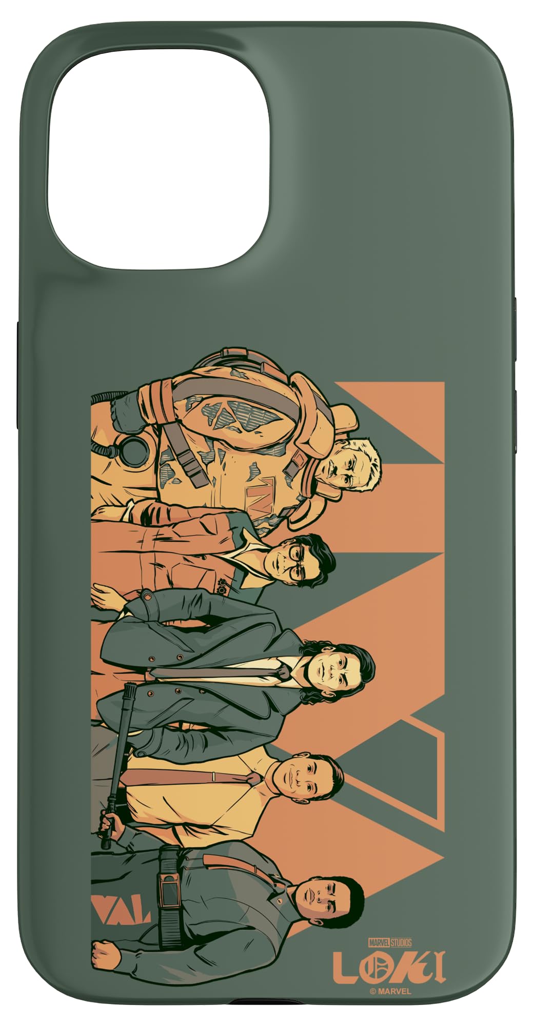 iPhone 15 Marvel Loki Season 2 TVA Group Shot Vintage Style Poster スマホケース