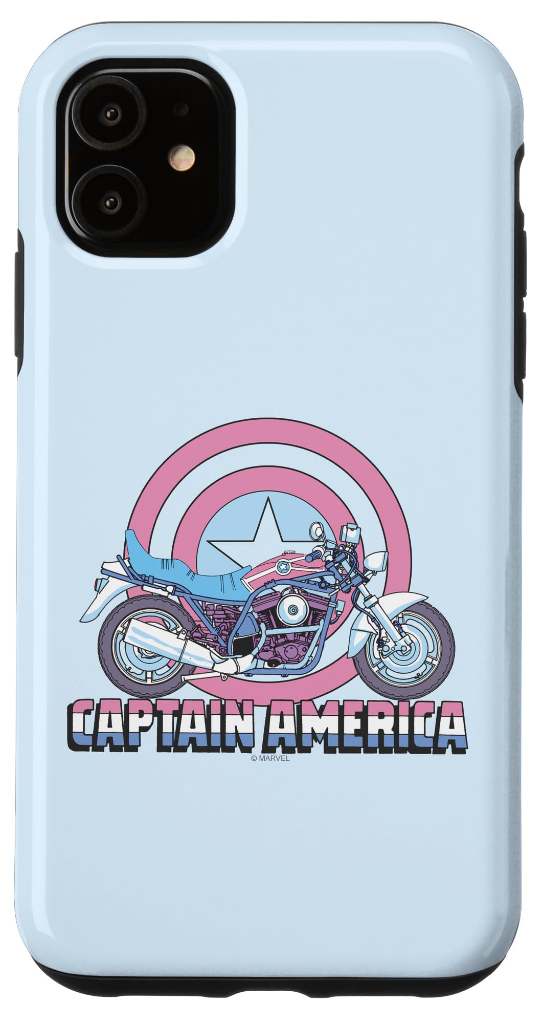 iPhone 11 Marvel 旗がしら亜米利加 自動自転車 スマホケース