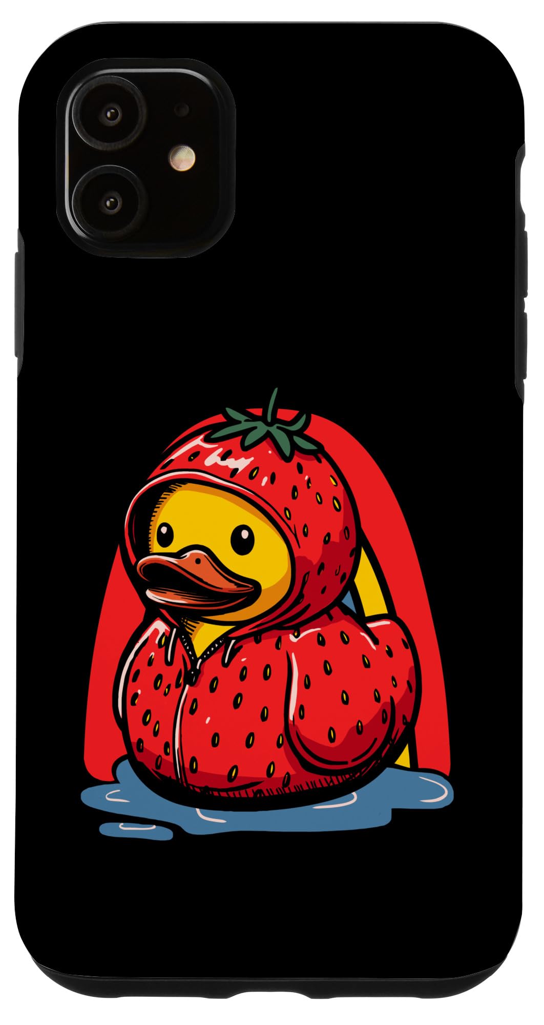 iPhone 11 ストロベリーラバー アヒル ストロベリーアヒル スマホケース