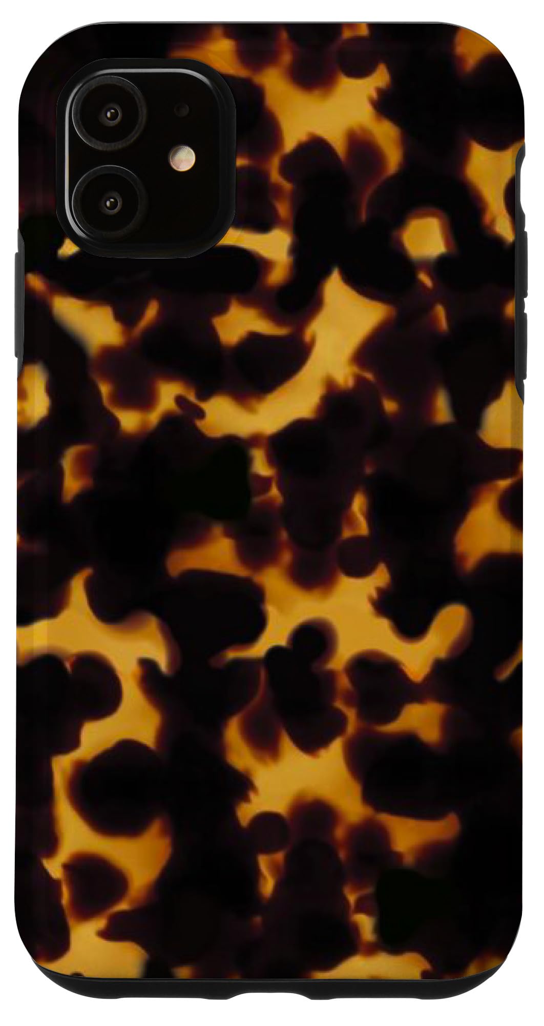 iPhone 11 今めかしいなべっ甲刷り上げる べっ甲刷り上げる スマホケース