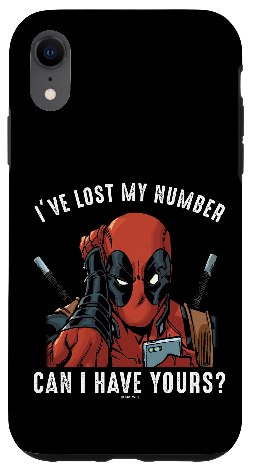 iPhone XR マーベル デッドスウィミングプール I\u0027ve Lost My Number Can I Have Yours スマホケース