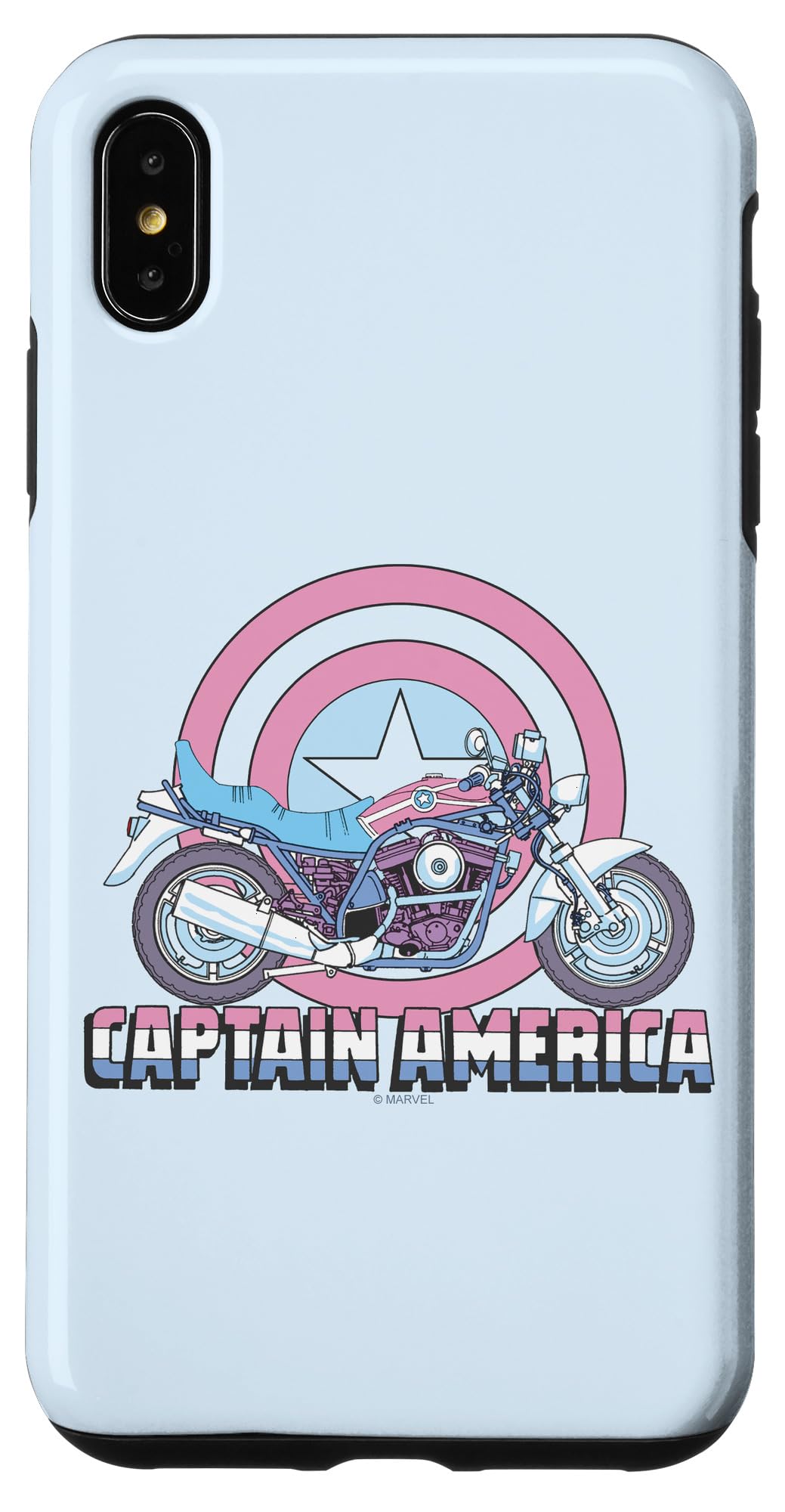 iPhone XS Max Marvel 旗がしら亜米利加 自動自転車 スマホケース