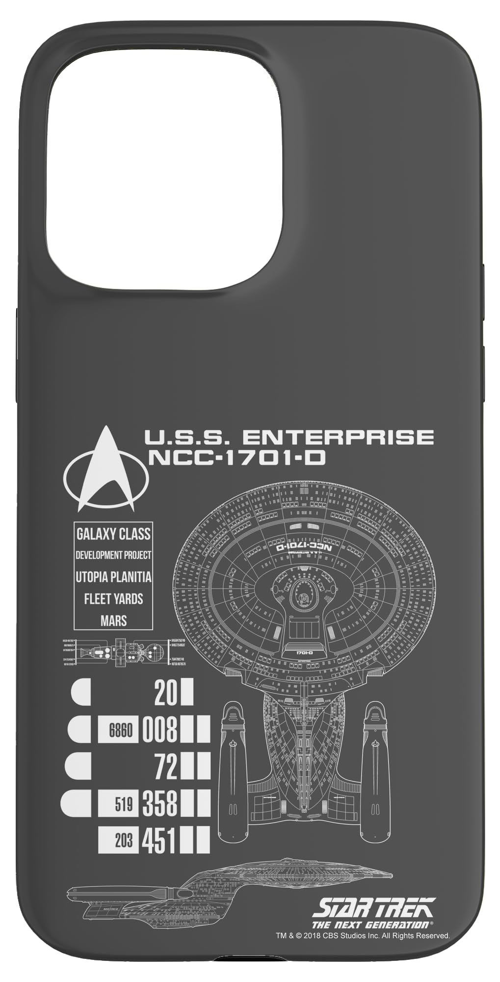 iPhone 15 Pro Max 出発信号機レック:次世代US.S.会社組織 NCC-1701-0 スマホケース