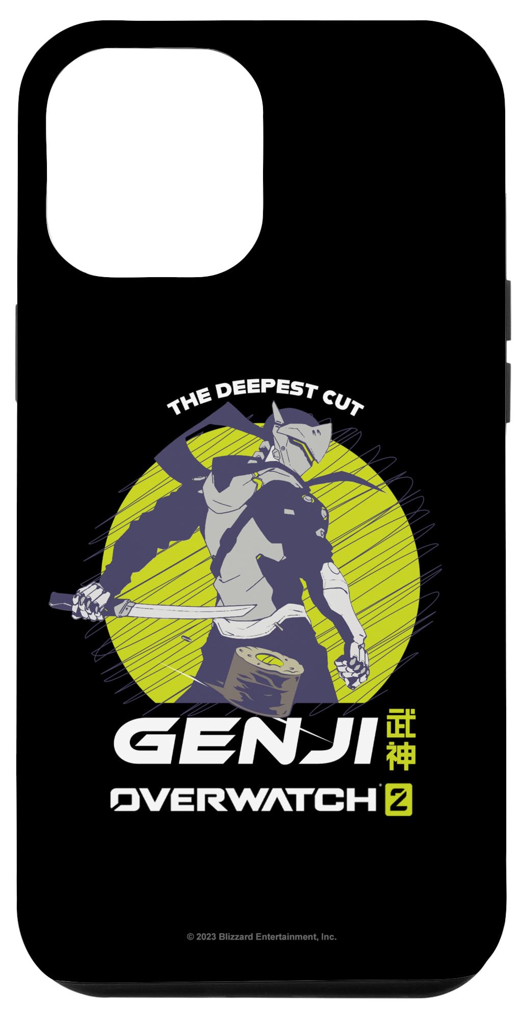iPhone 14 Pro Max Overwatch 2 Genji The Deepest Cut Damage Hero Circle Logo スマホケース