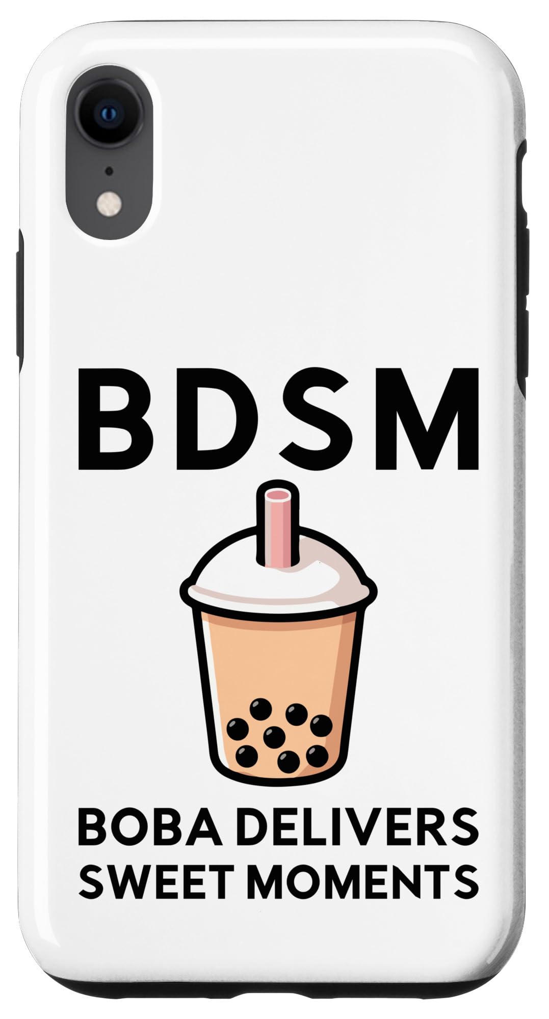 iPhone XR Boba Delivers Sweet Moments - 面白おかしいバブルティーユーモア スマホケース