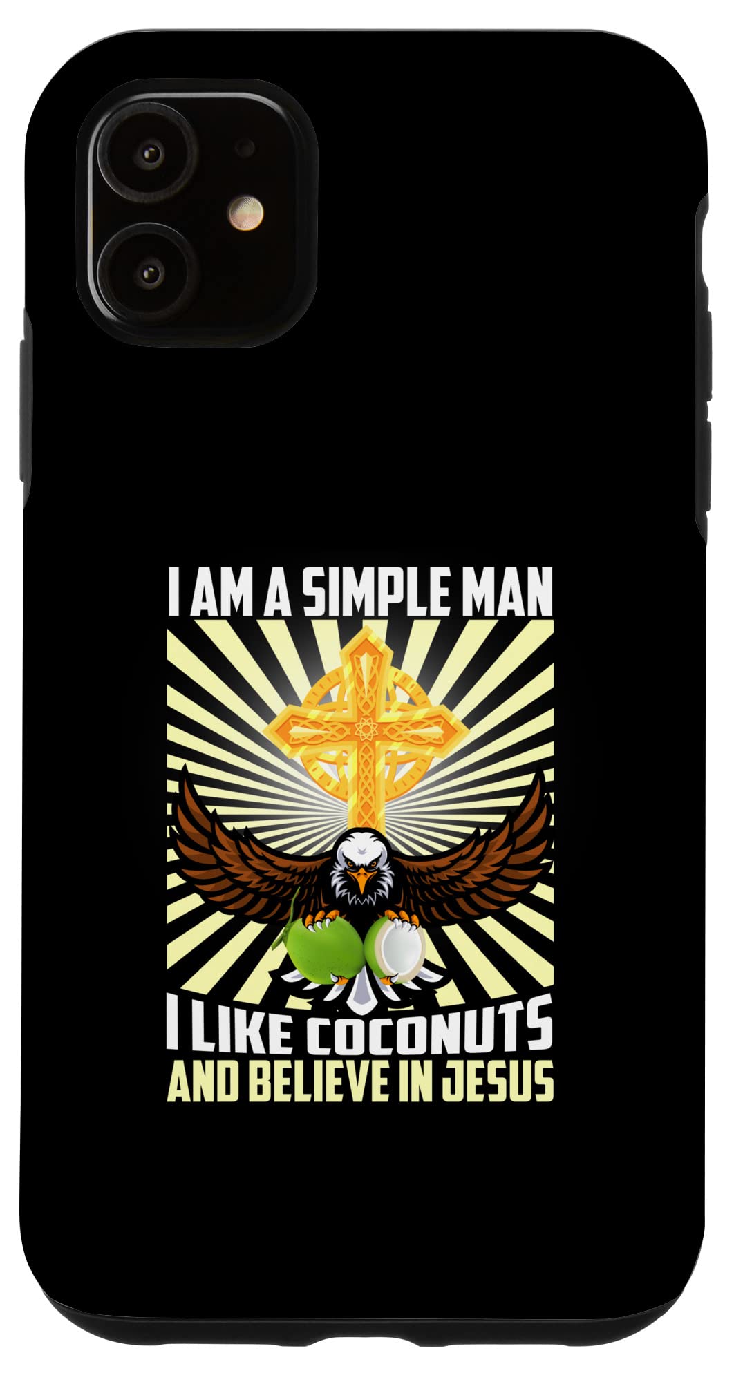 iPhone 11 Cocanut's Westernシンプルな男、イエス・キリストを信じるバイブル スマホケース