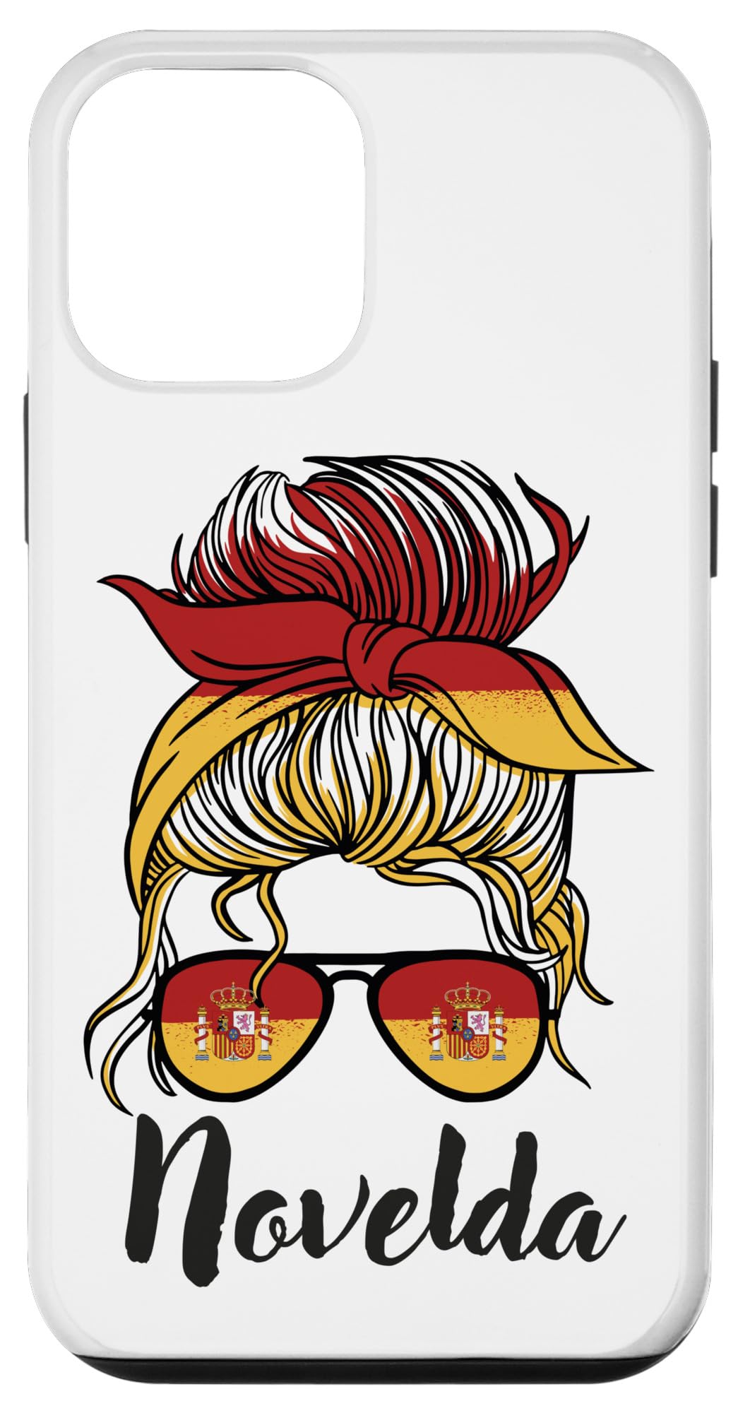 iPhone 12 mini Novelda Girl、スペイン国旗 スペイン スマホケース