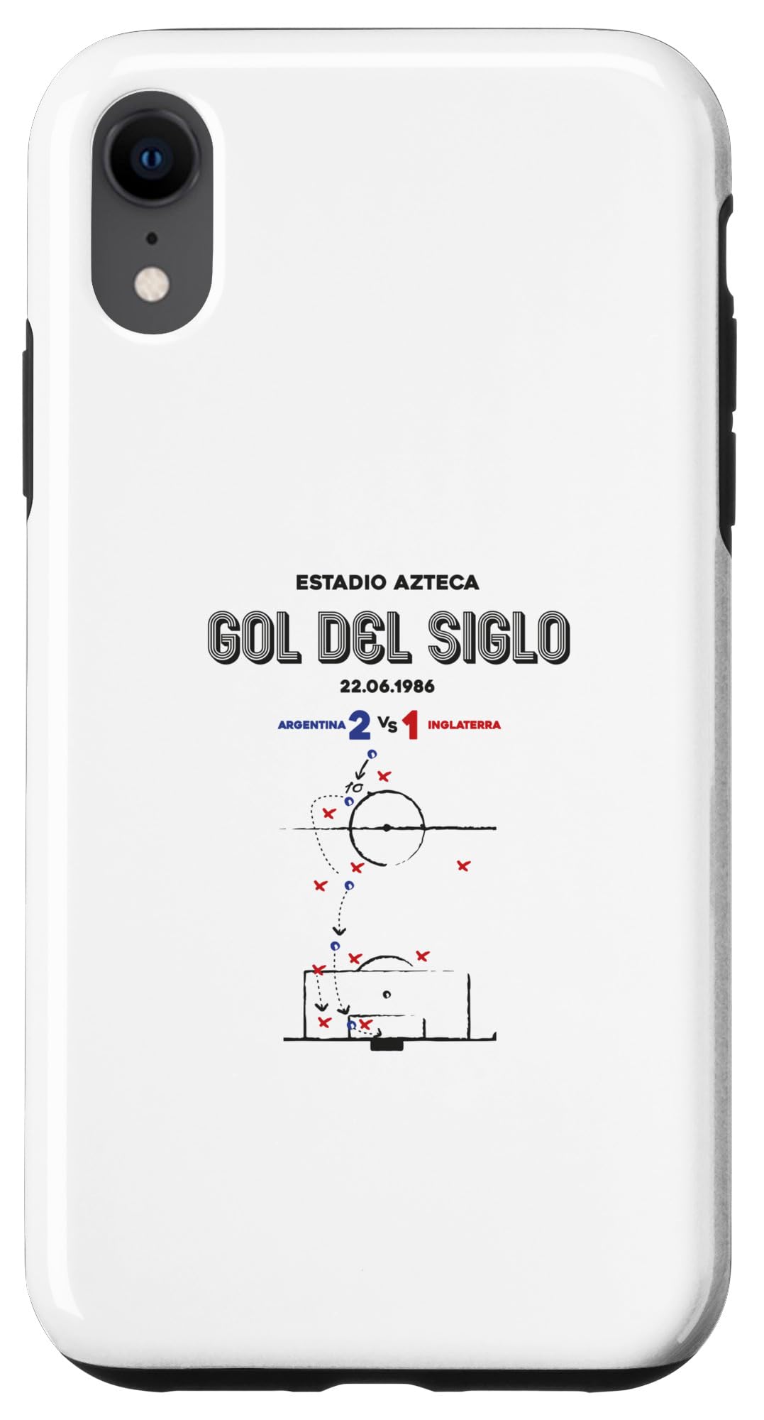 iPhone XR Gol del siglo 蹴球気違いかかわり合い商いもの スマホケース