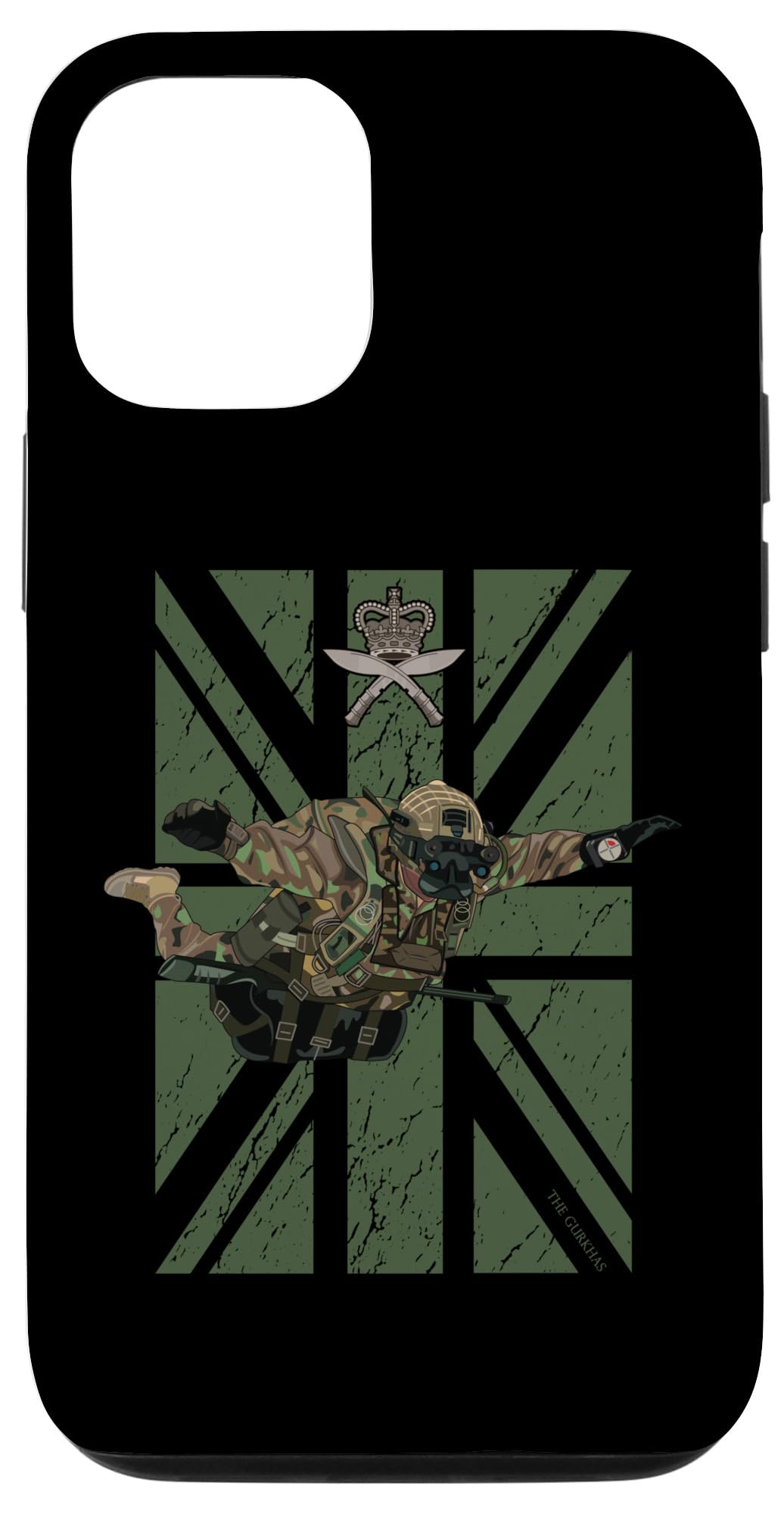 iPhone 15 グルカライフル イギリス特殊部隊 軍隊 空挺部隊 スマホケース 6,469円