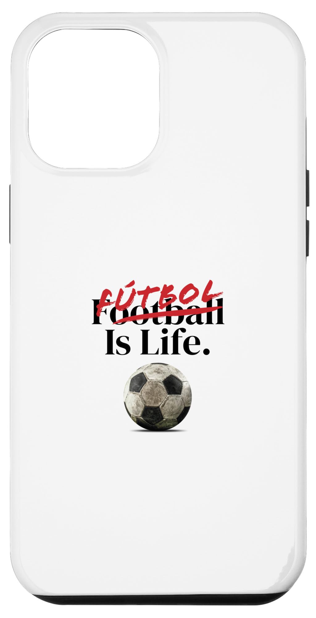 iPhone 15 Plus FOOTBALL IS FOR THE FANS 蹴球気違いかかわり合い商いもの スマホケース